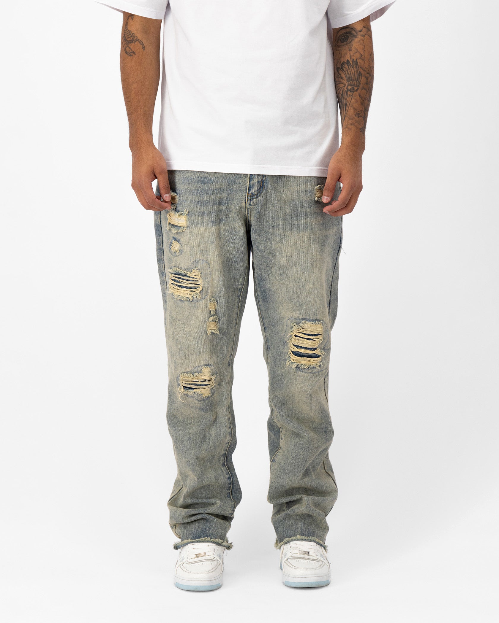 DISTRESSED DENIM | Azul