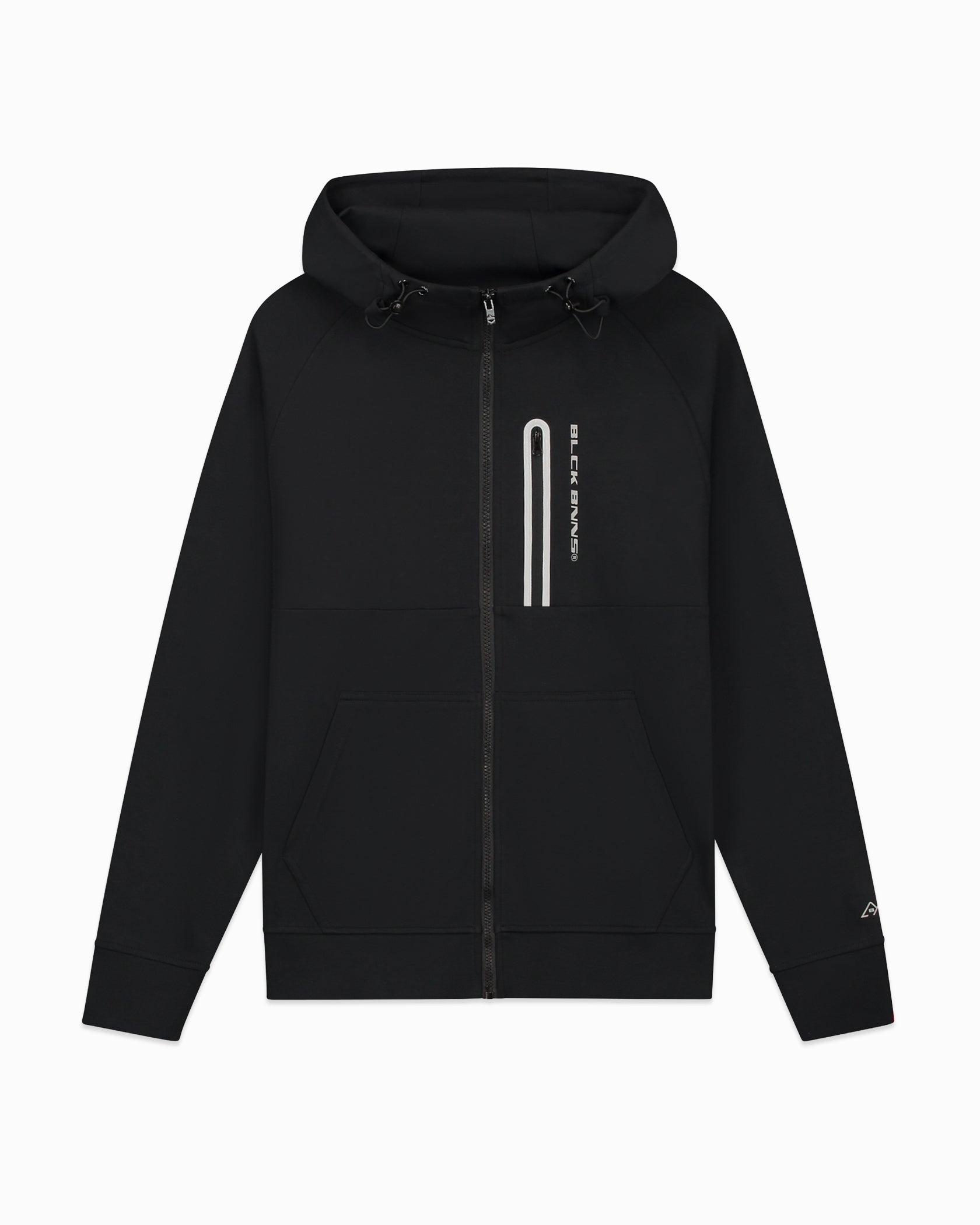 INITIAL SUDADERA CON CREMALLERA GLOW | Negra
