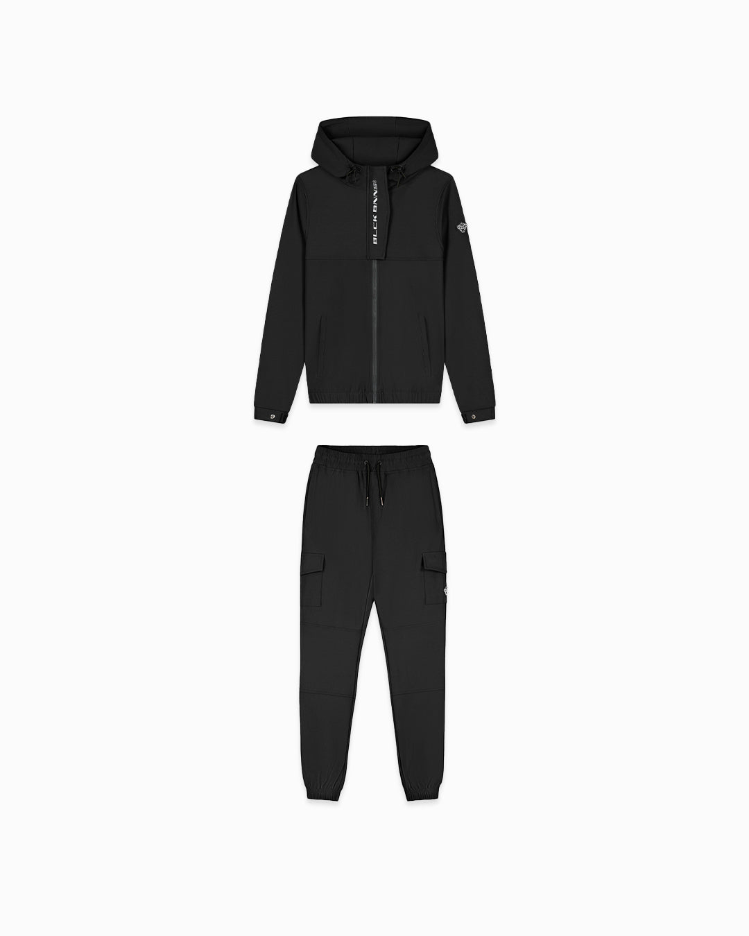 KIDS ANORAK CARGO SET | Negro