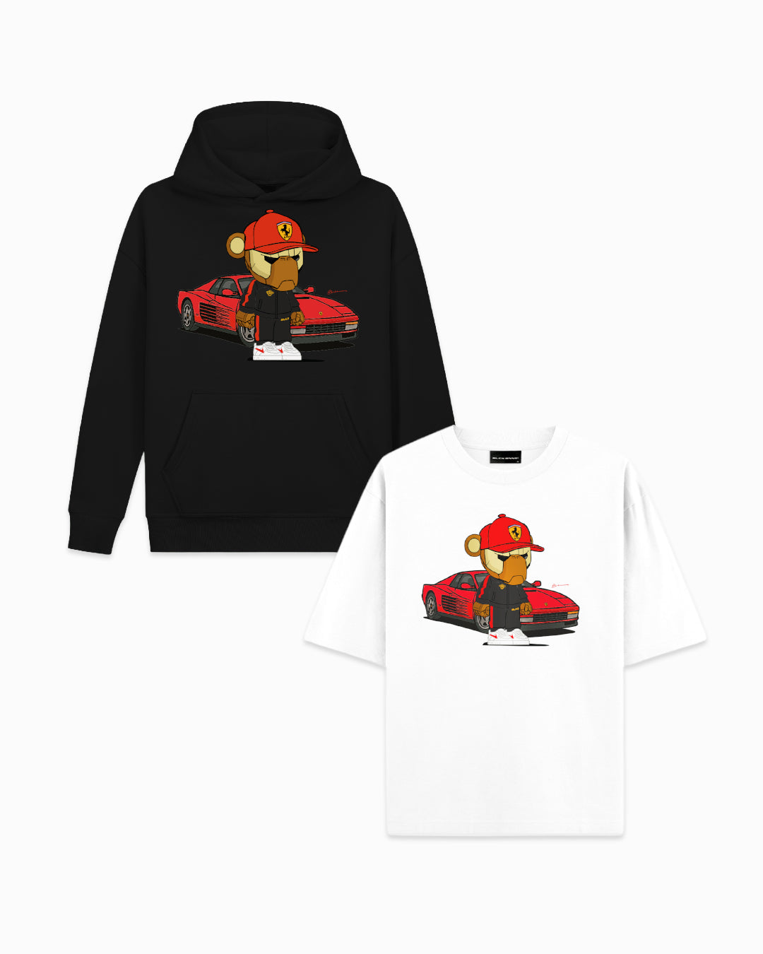 2 PACK - CAMISETA Y SUDADERA Febbari | NEGRO