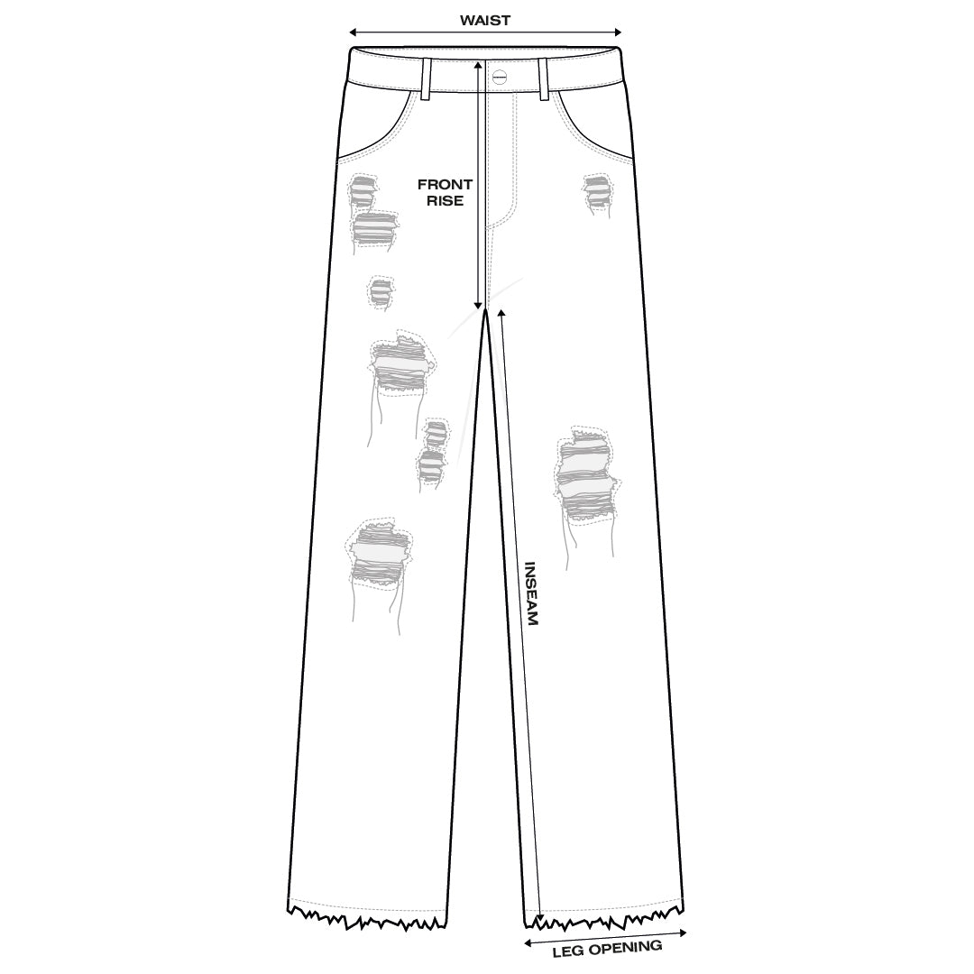 Vaqueros Distressed holgados