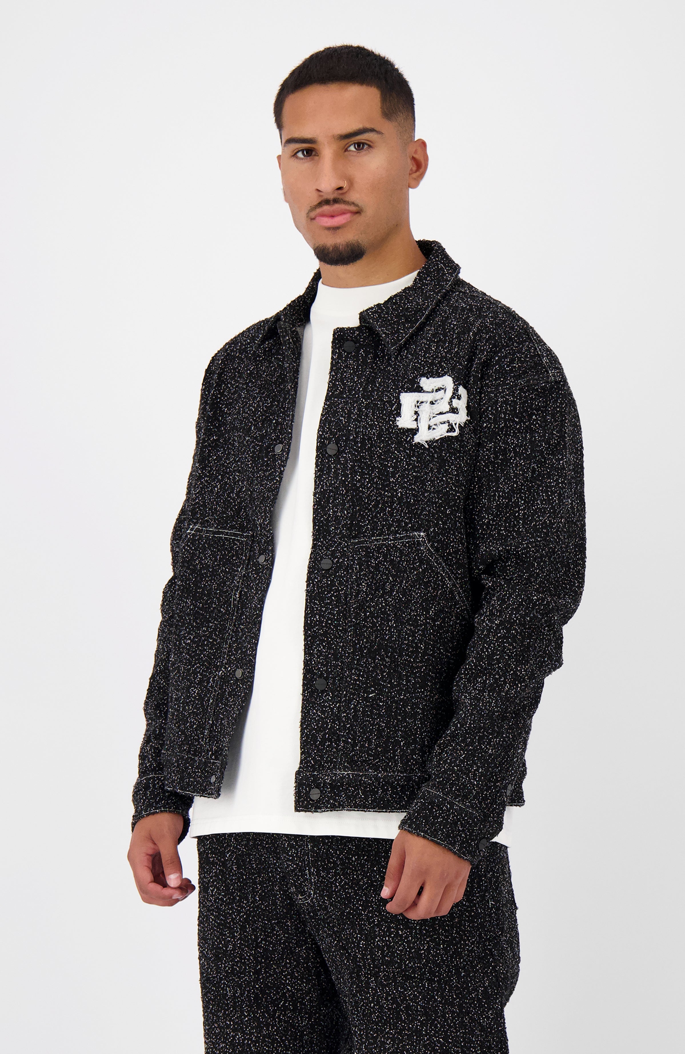 CHAQUETA BOUCLE | Negra
