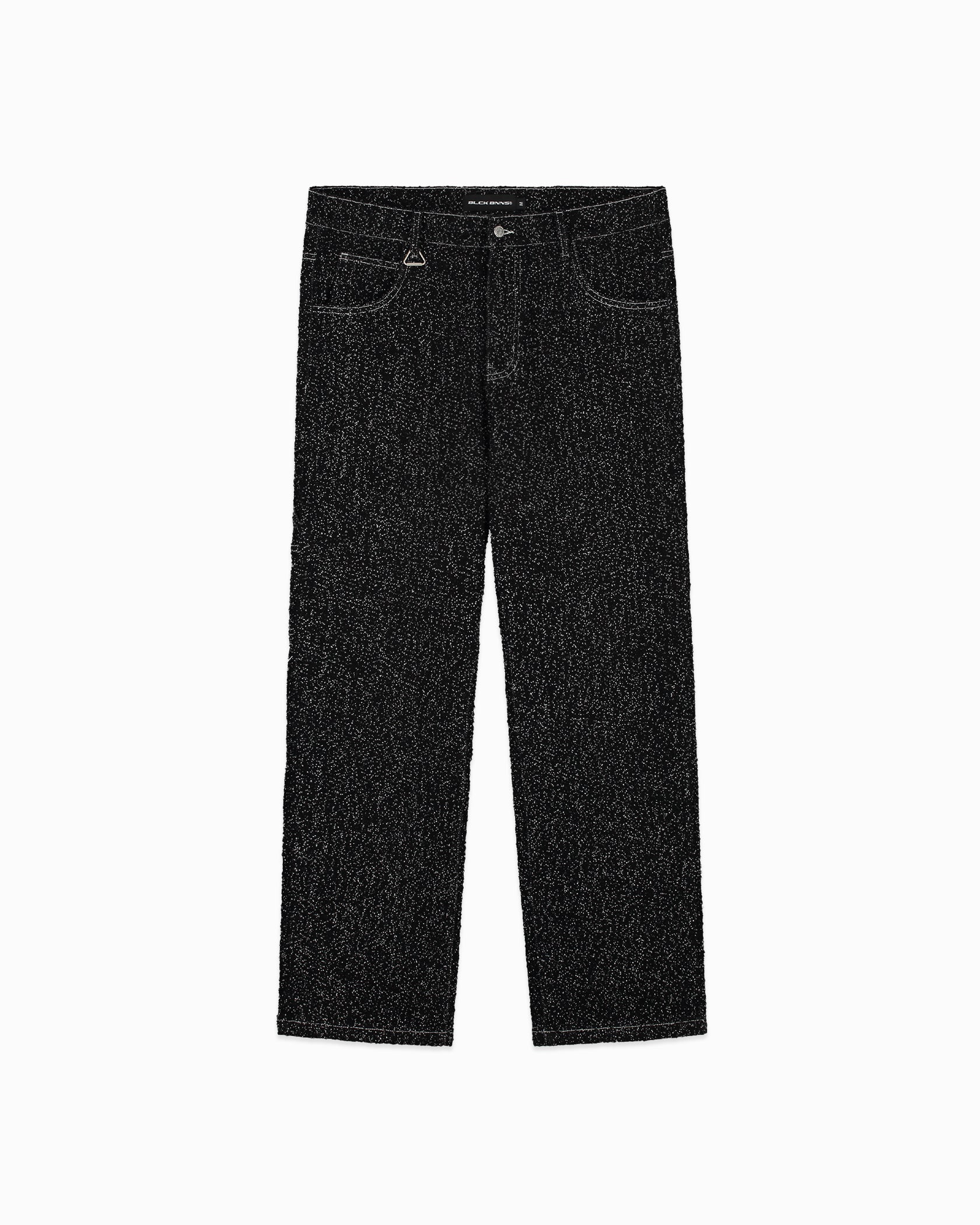 PANTALÓN DENIM BOUCLE | Negro