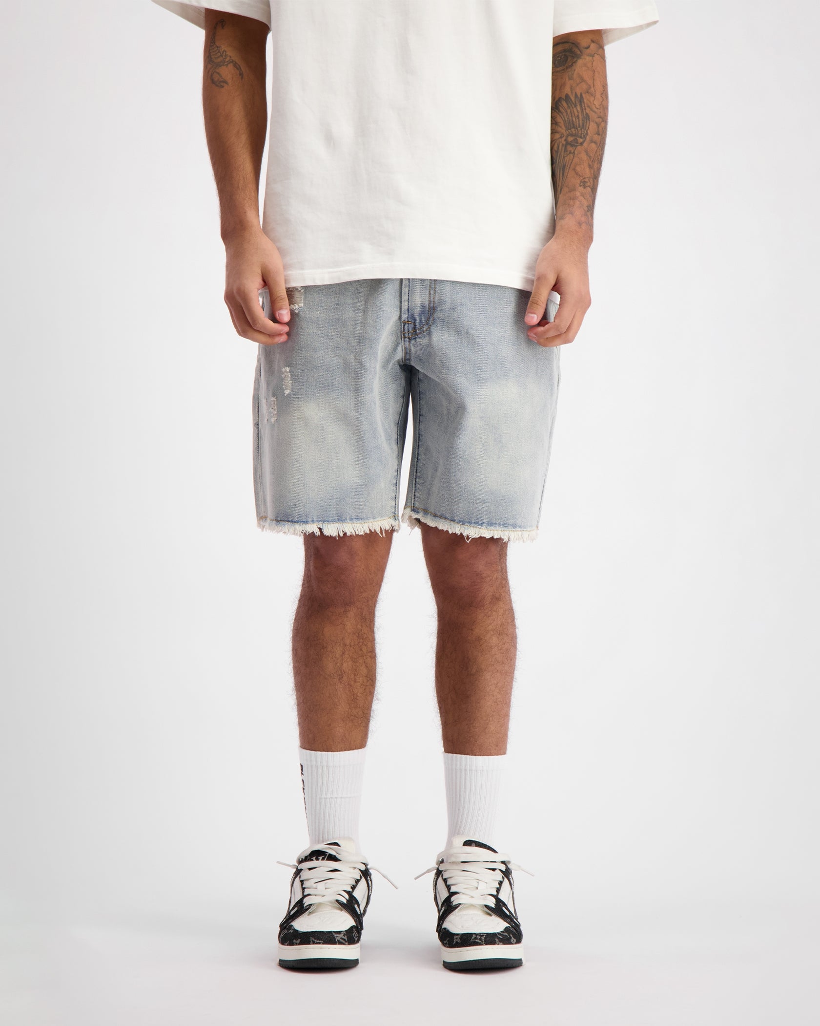 CUT OFF  CULOTE DENIM | Azul claro