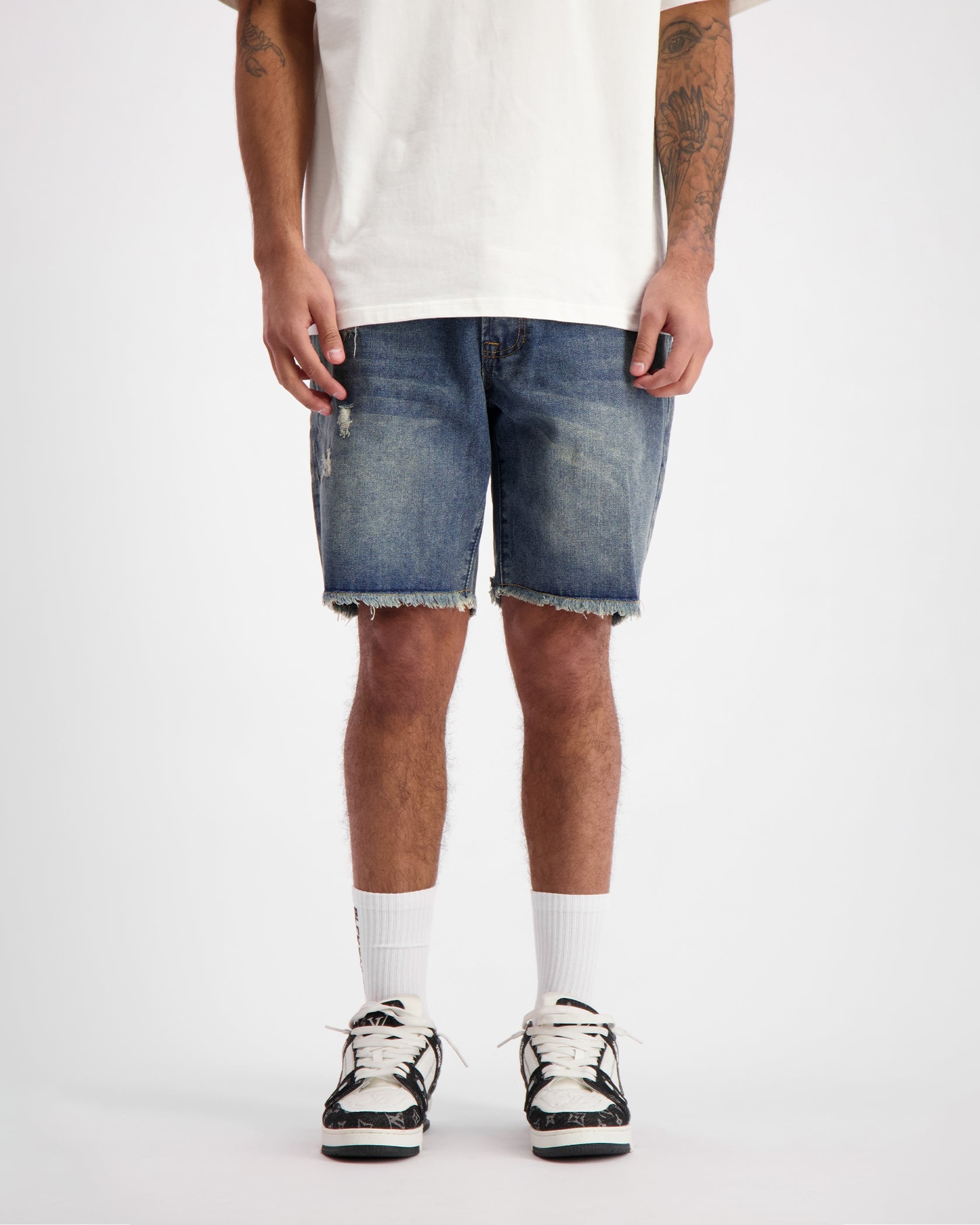 CUT OFF  CULOTE DENIM | Azul Oscuro