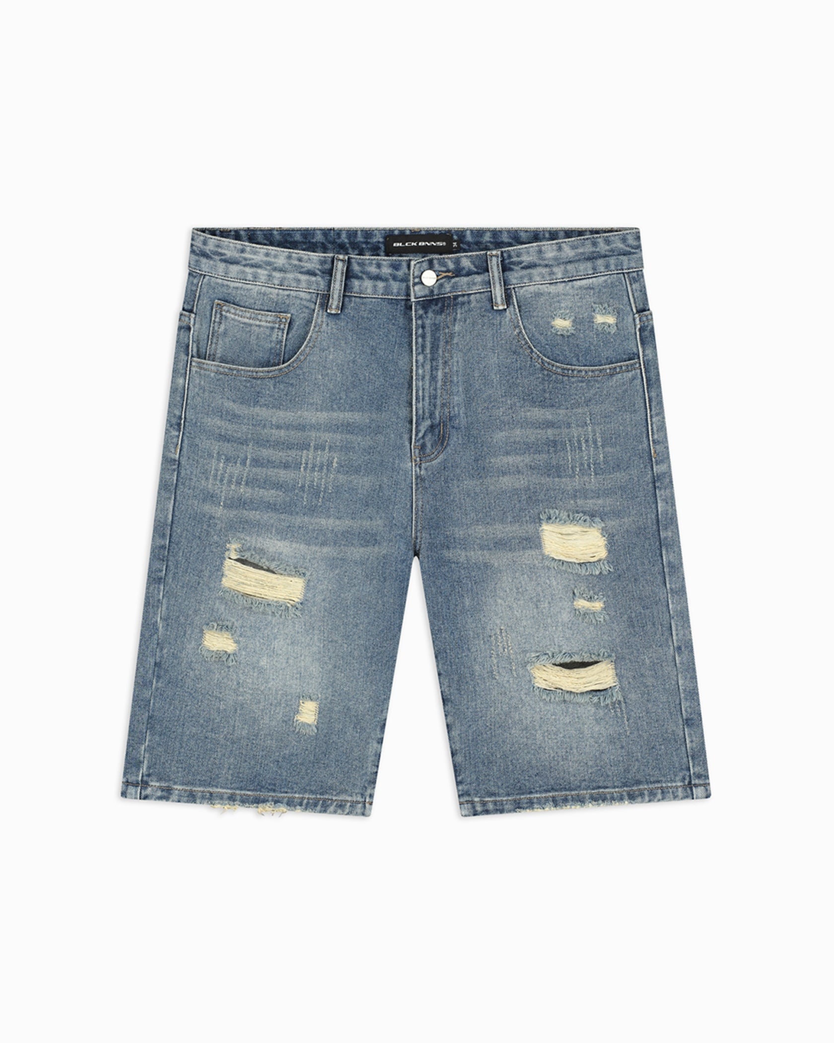 CULOTE DENIM DISTRESSED | Azul