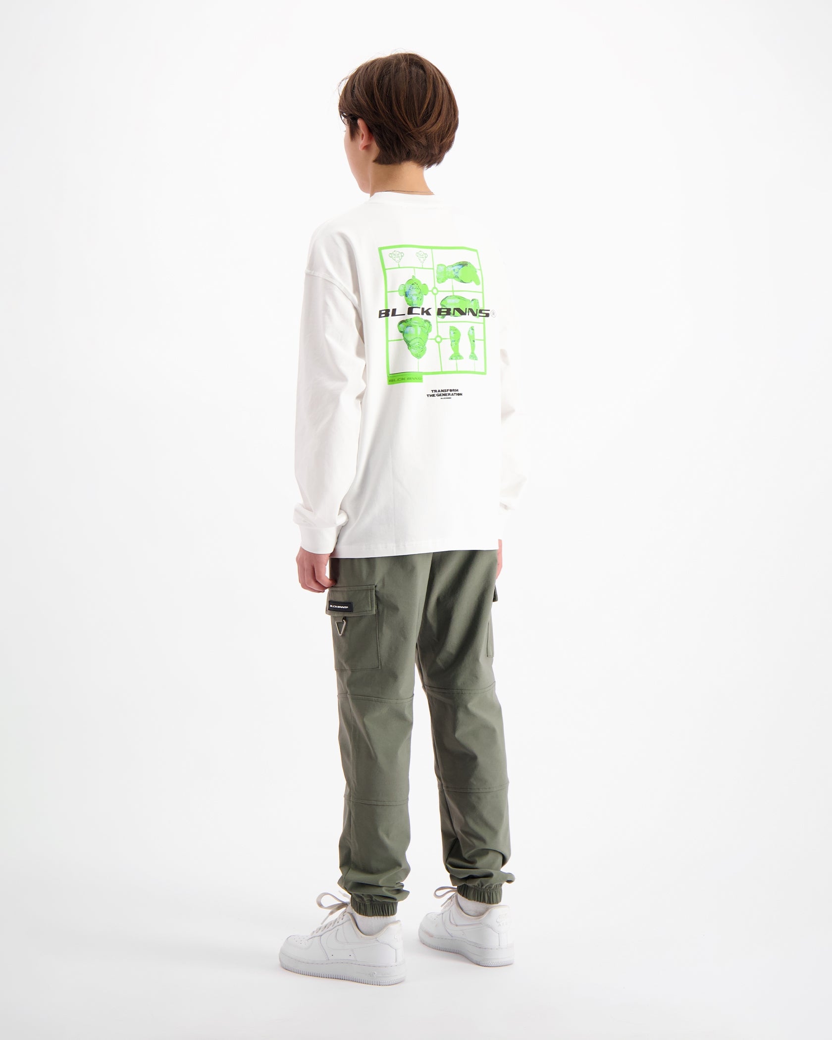 CAMISETA DE MANGA CORTA PARA NIÑOS DE LA FIGURA DE ACCIÓN | Blanca