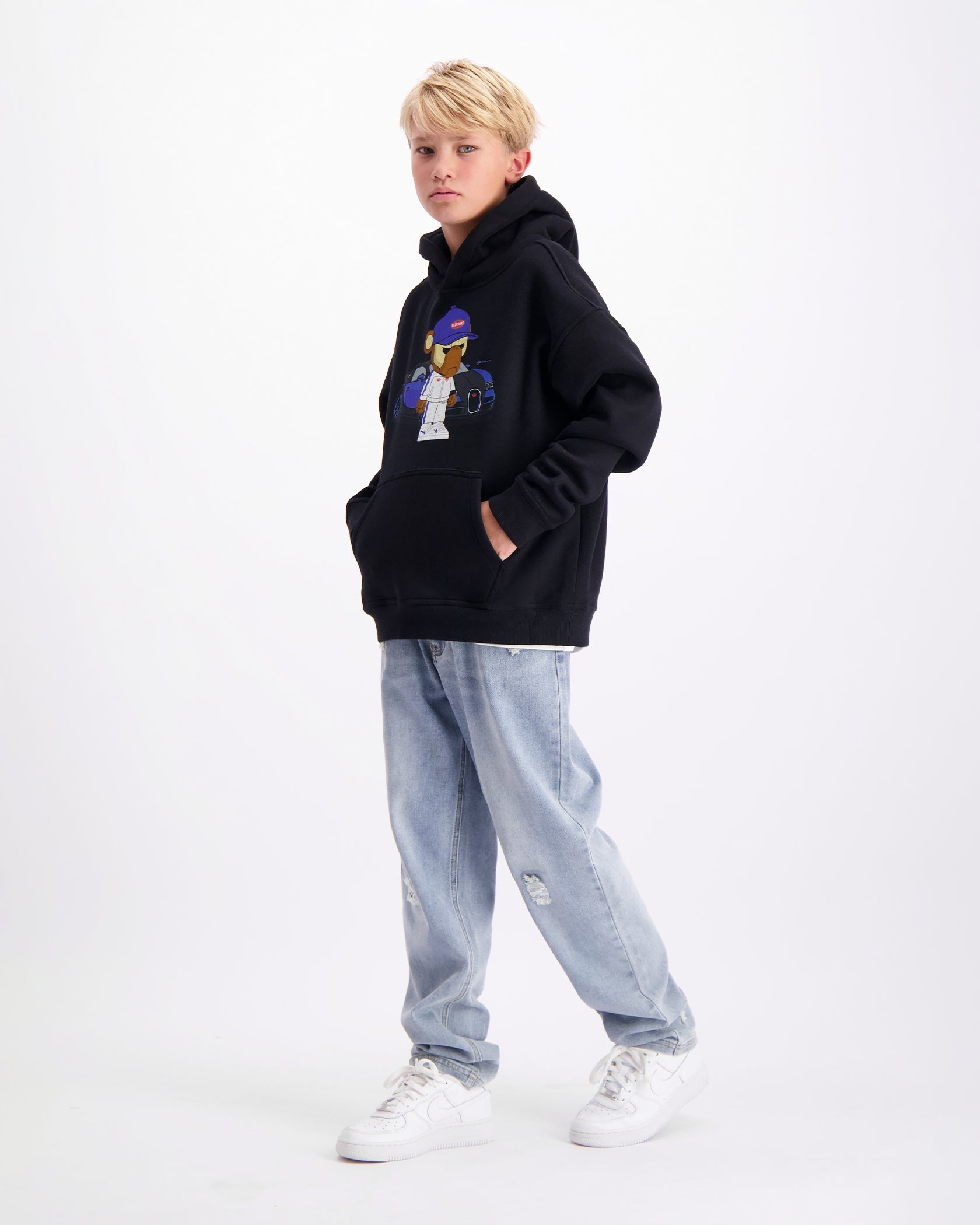 KIDS BBUGATTY HOODIE | Negro