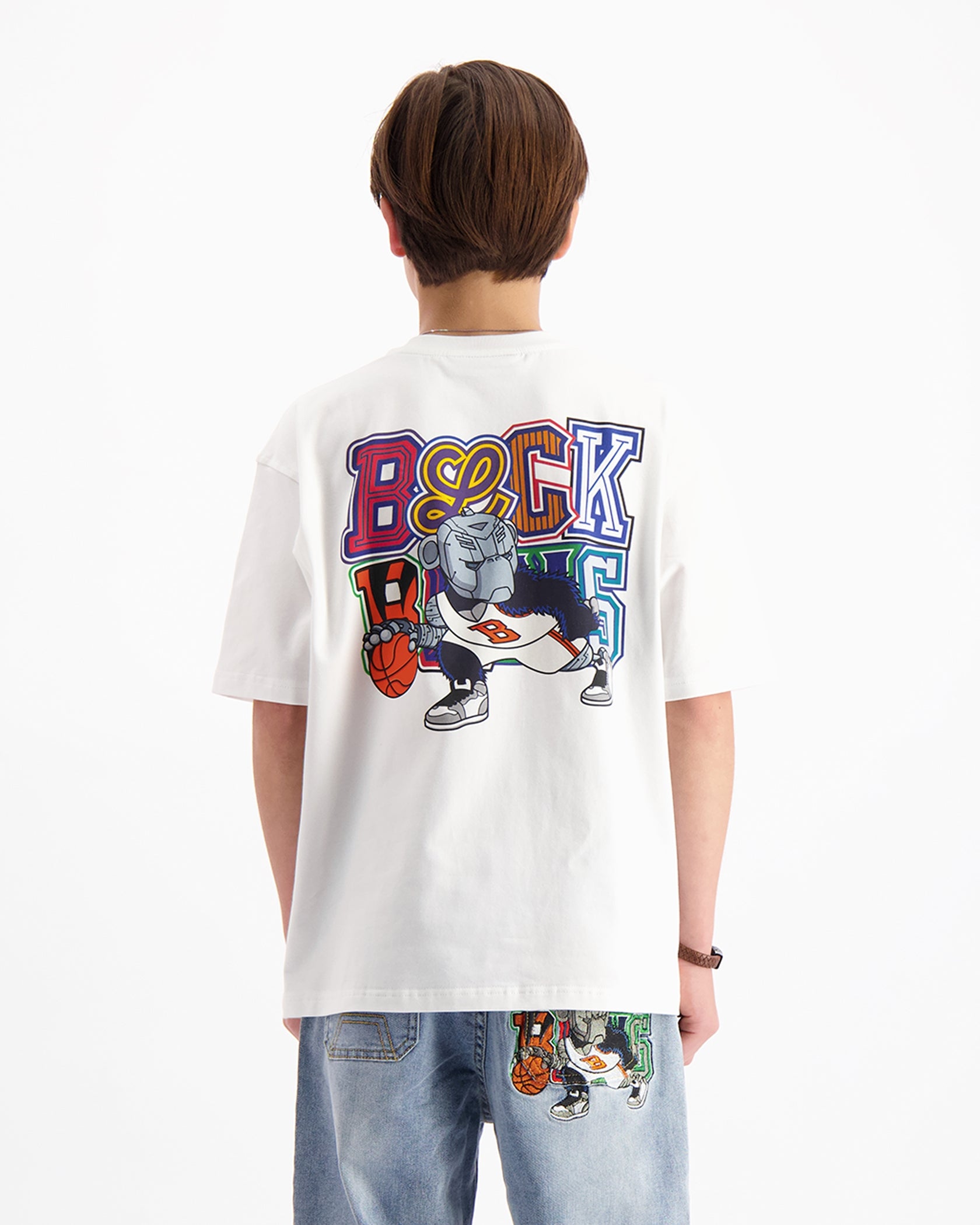 CAMISETA DRIBBLE NIÑOS | Blanco