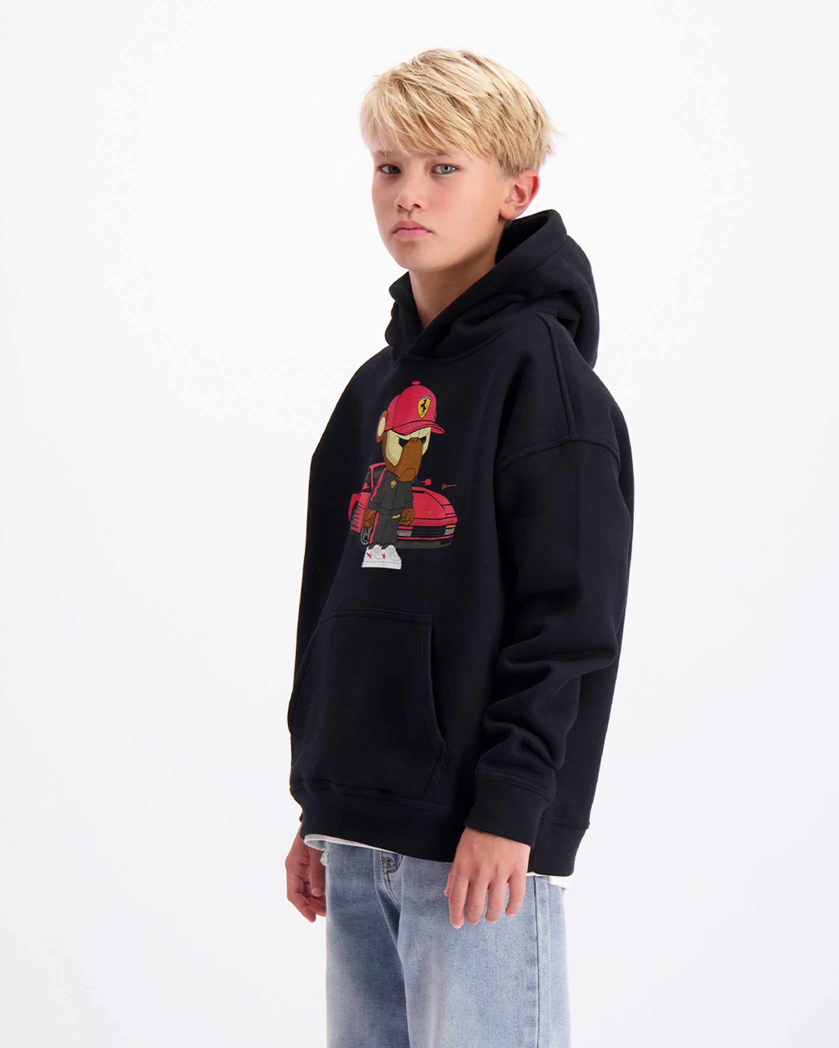KIDS FEBBARI HOODIE | Negro
