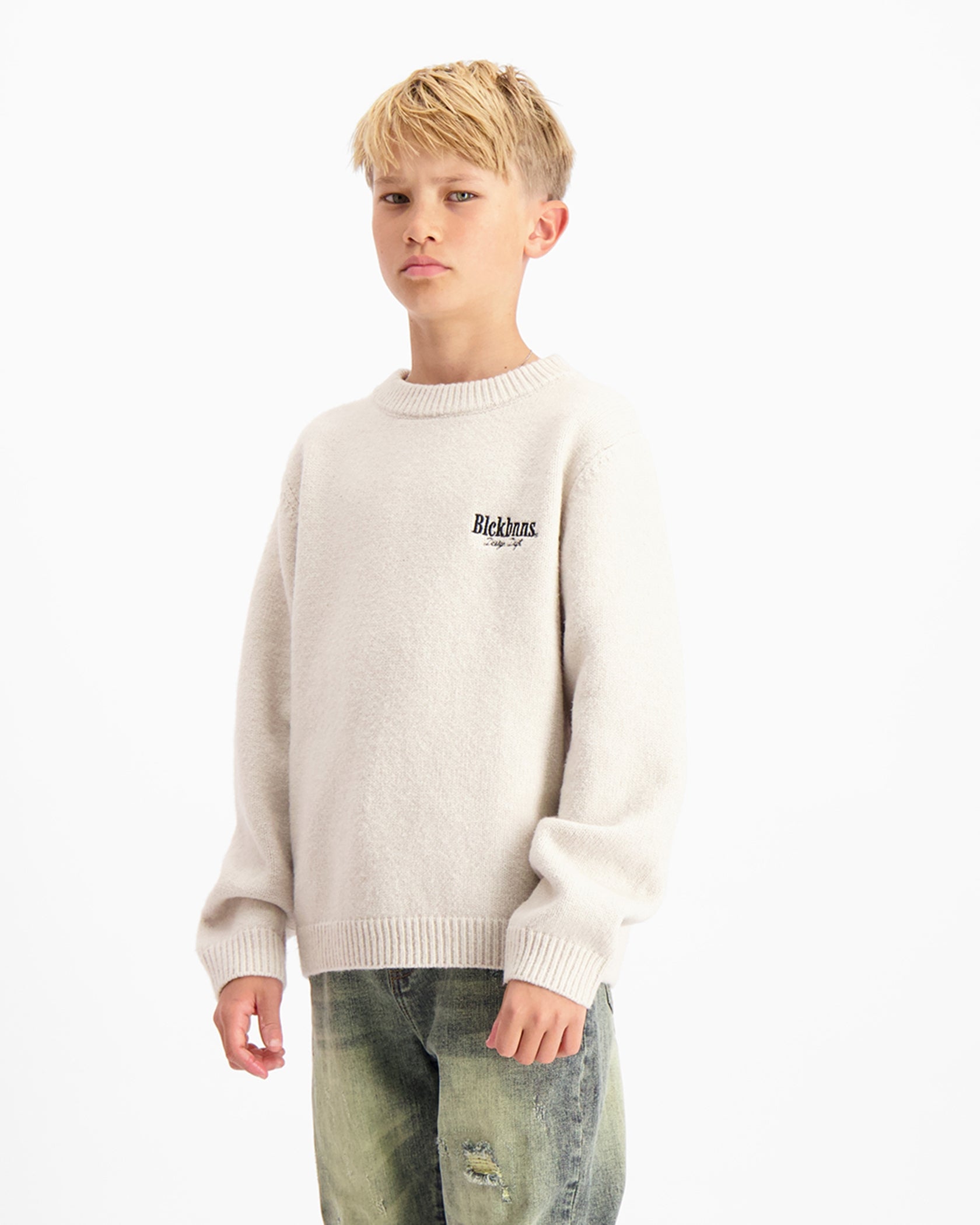 SUÉTER DE PUNTO PARA NIÑOS | Beige