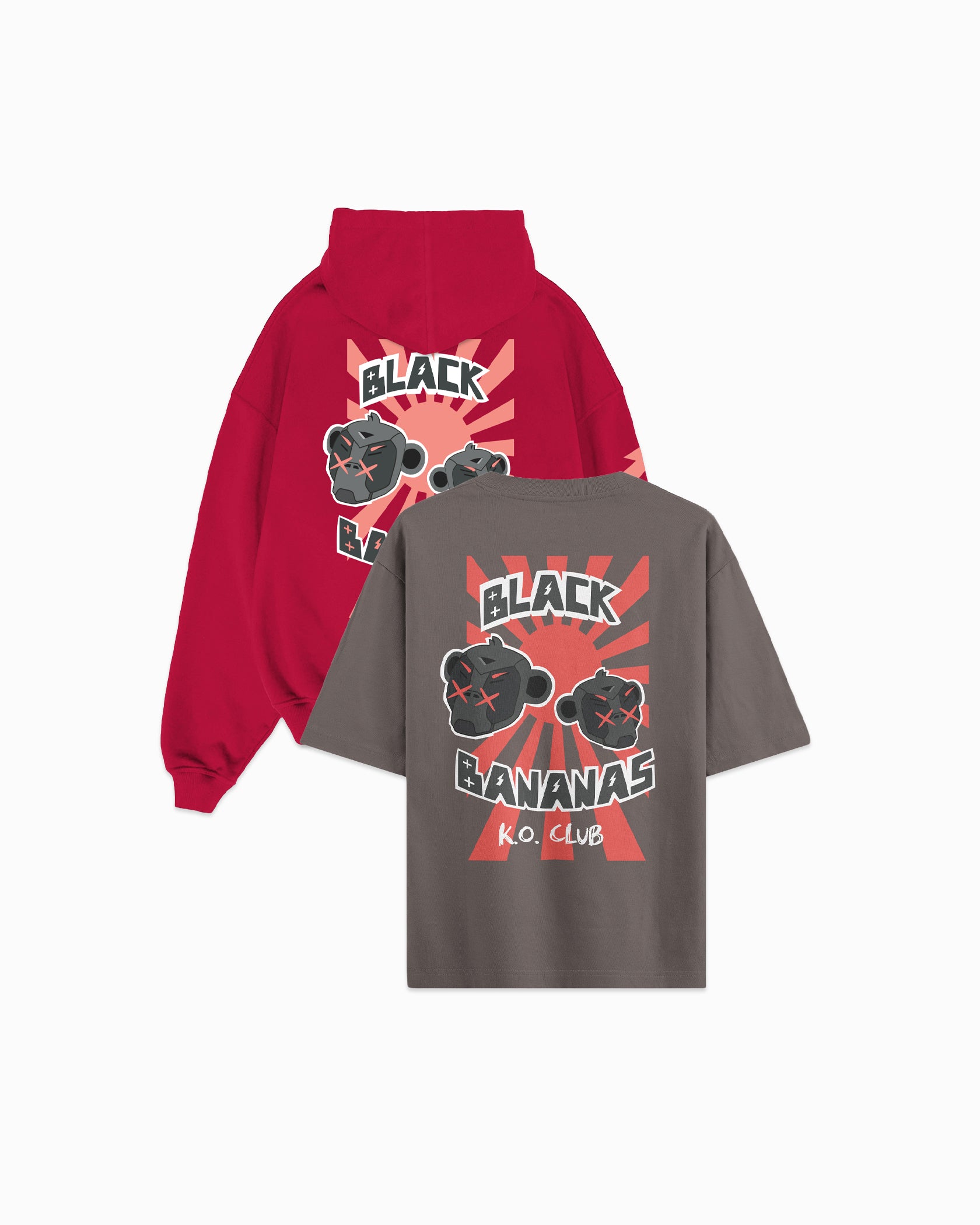 PACK 2 - CAMISETA Y SUDADERA KO CLUB | ROJO