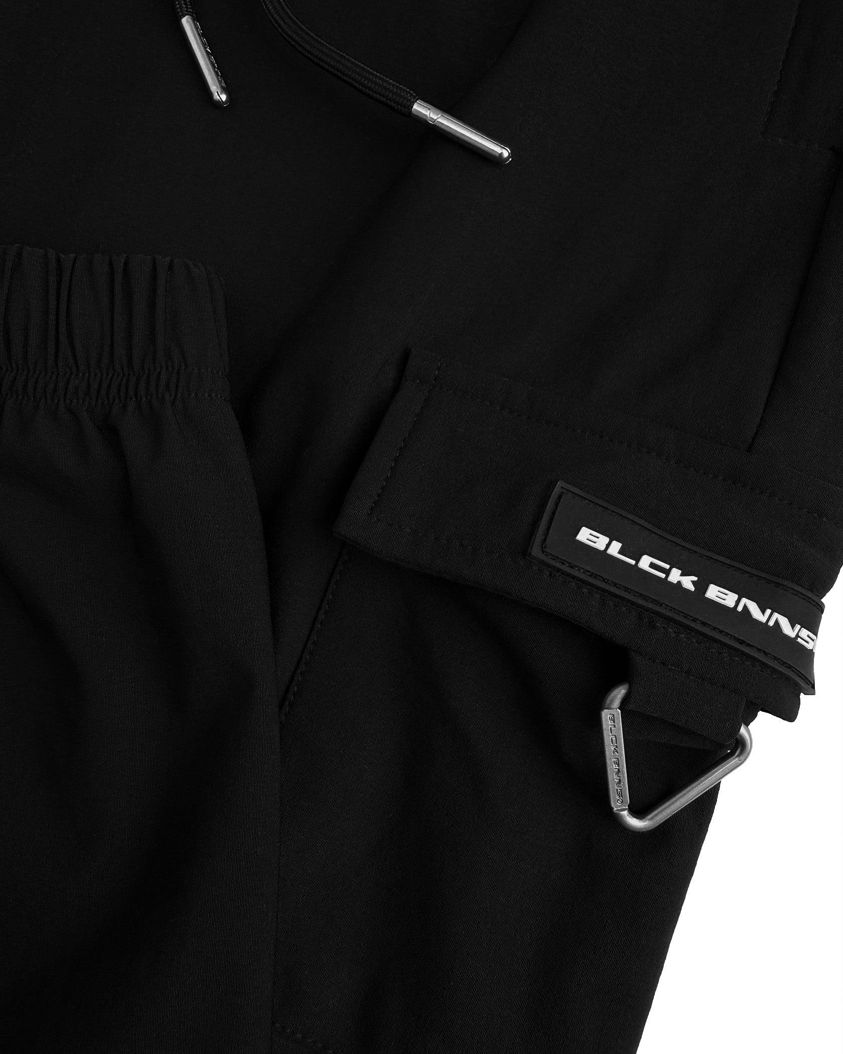 PANTALÓN CARGO KIDS PLATE | Negro