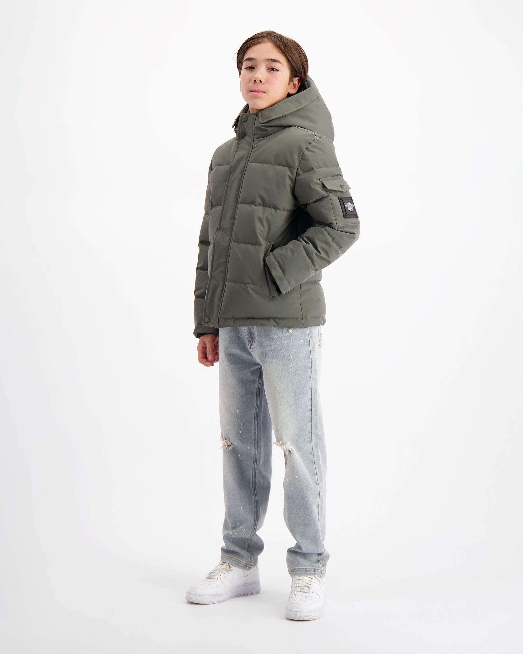 CHAQUETA DE PLATE PARA NIÑOS | VERDE