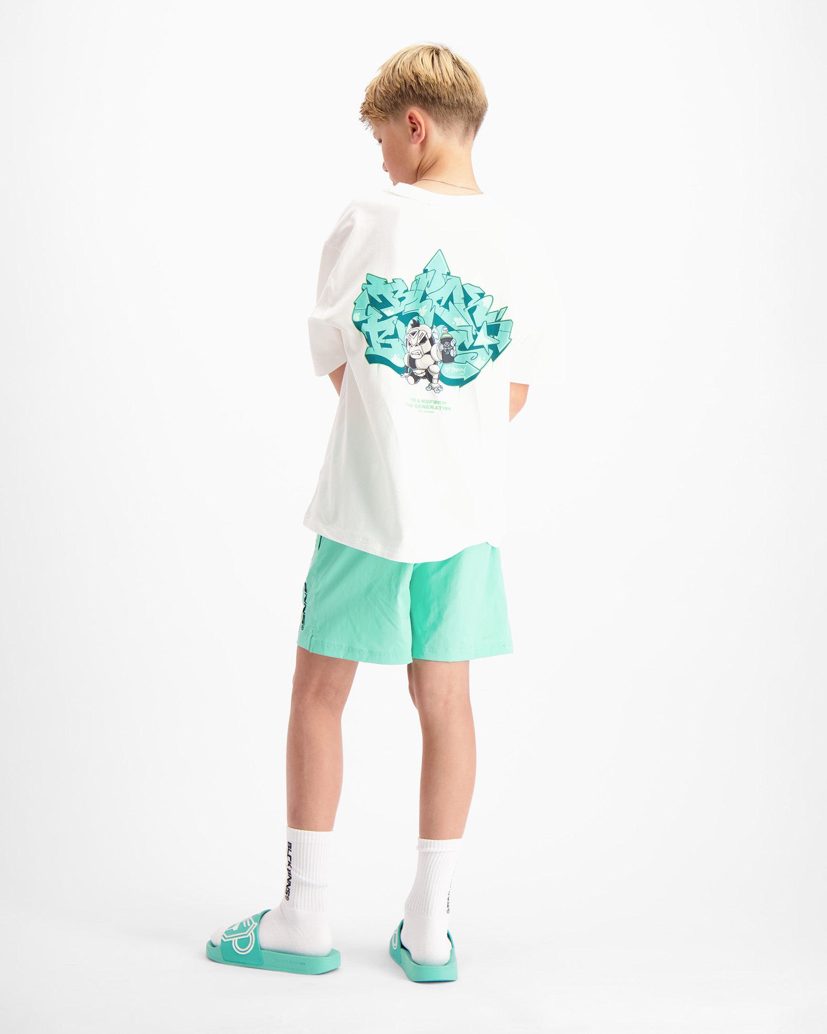 CAMISETA SPRAYADA NIÑOS | Blanco