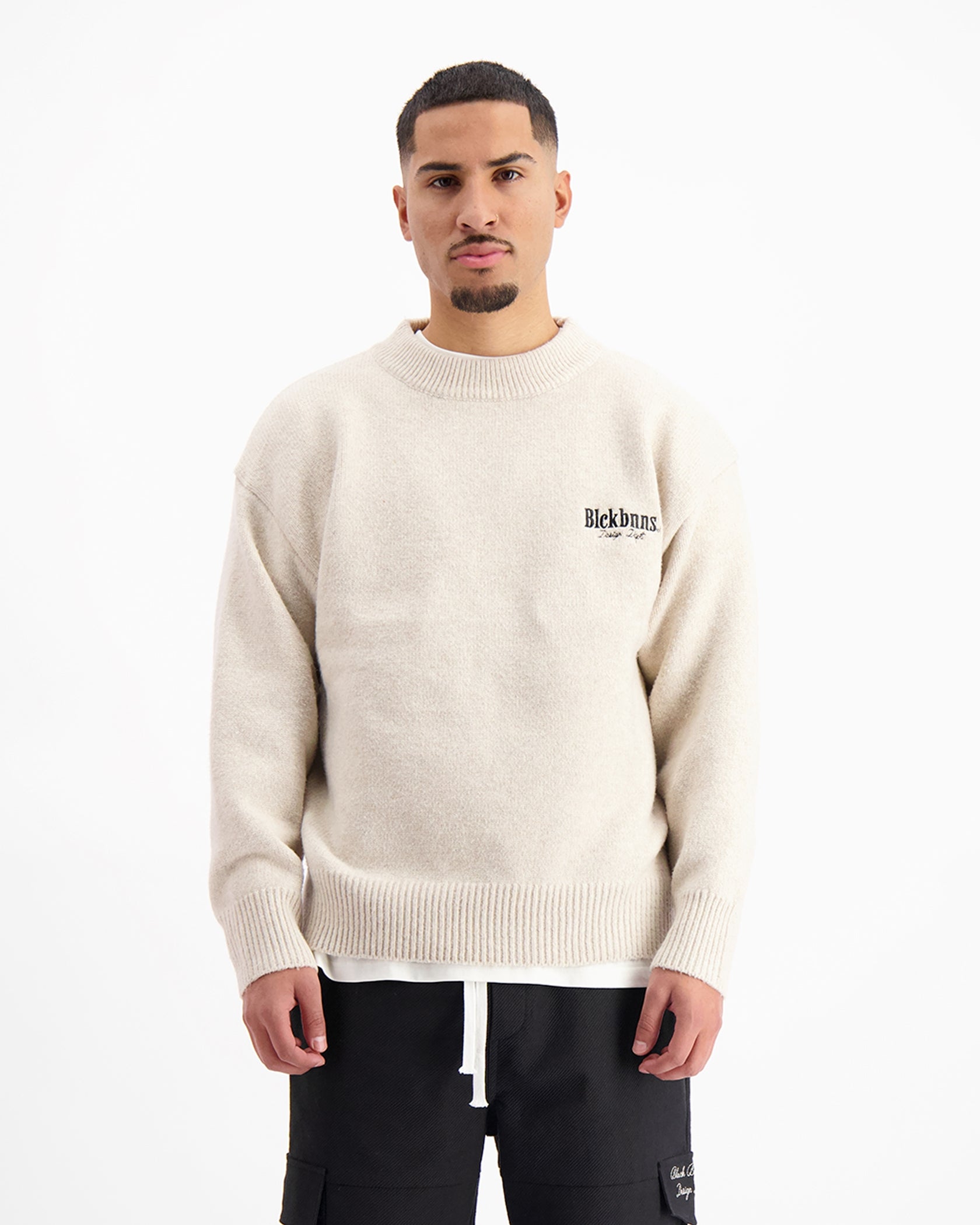 SUDADERA DE PUNTO | Beige