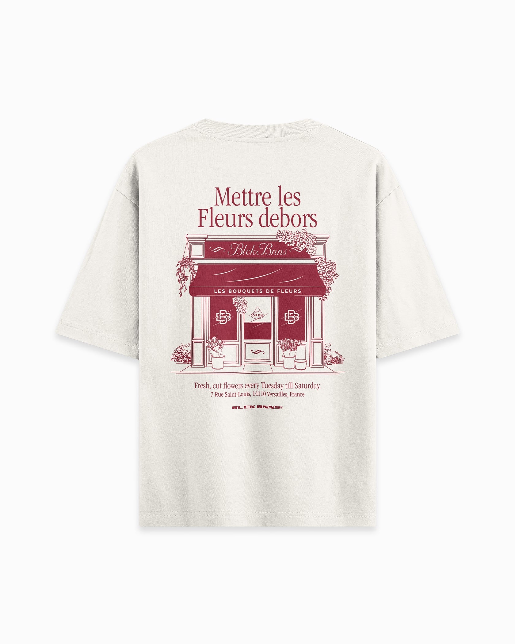 CAMISETA LES FLEURS | Beige