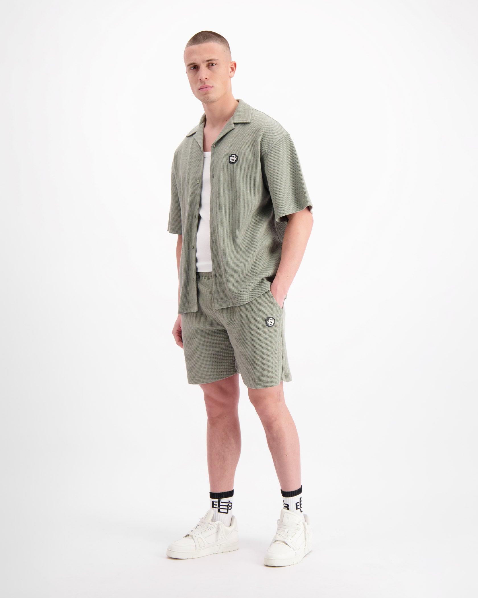 CAMISETA MONOGRAM WAFFLE | Verde