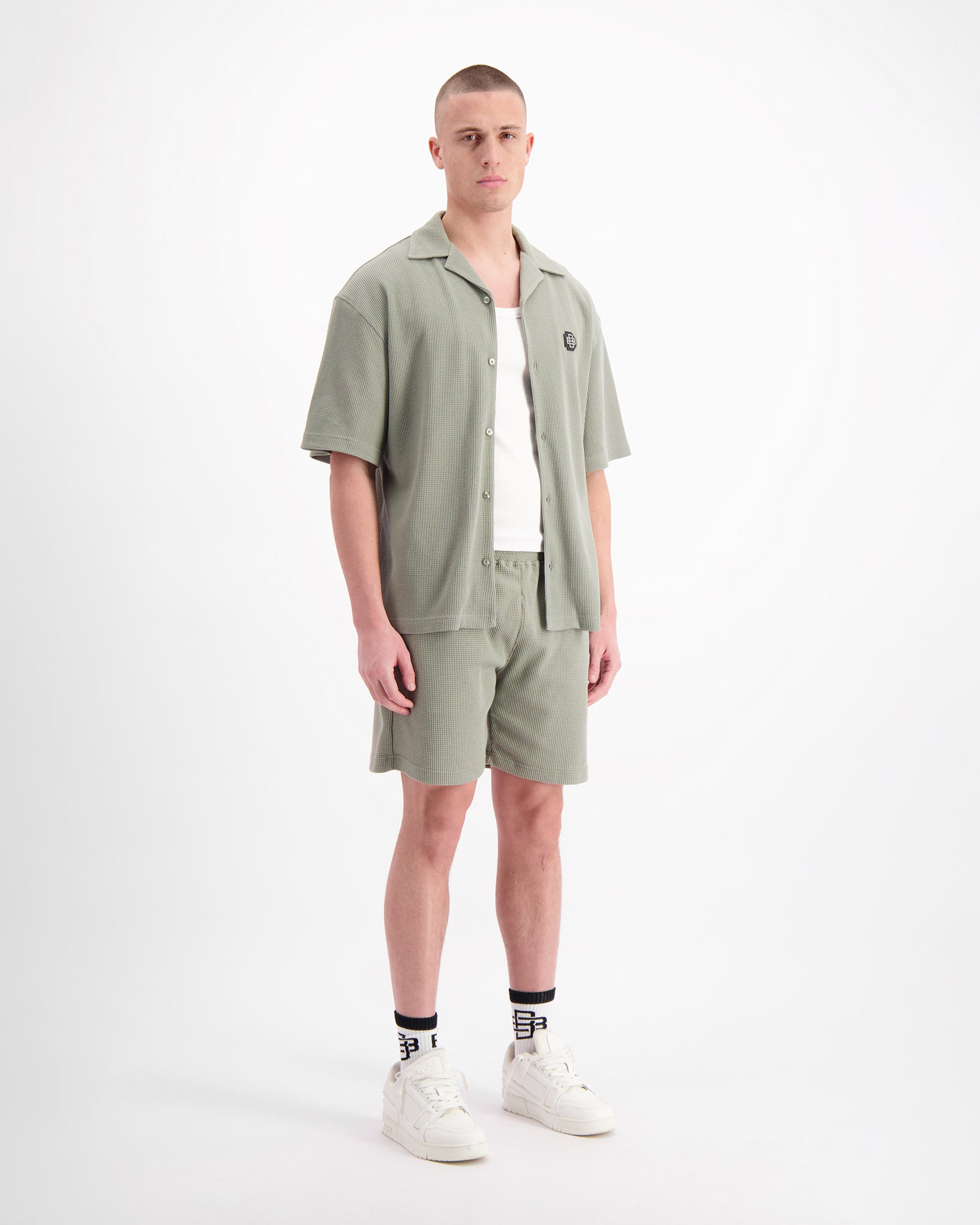 CAMISETA MONOGRAM WAFFLE | Verde