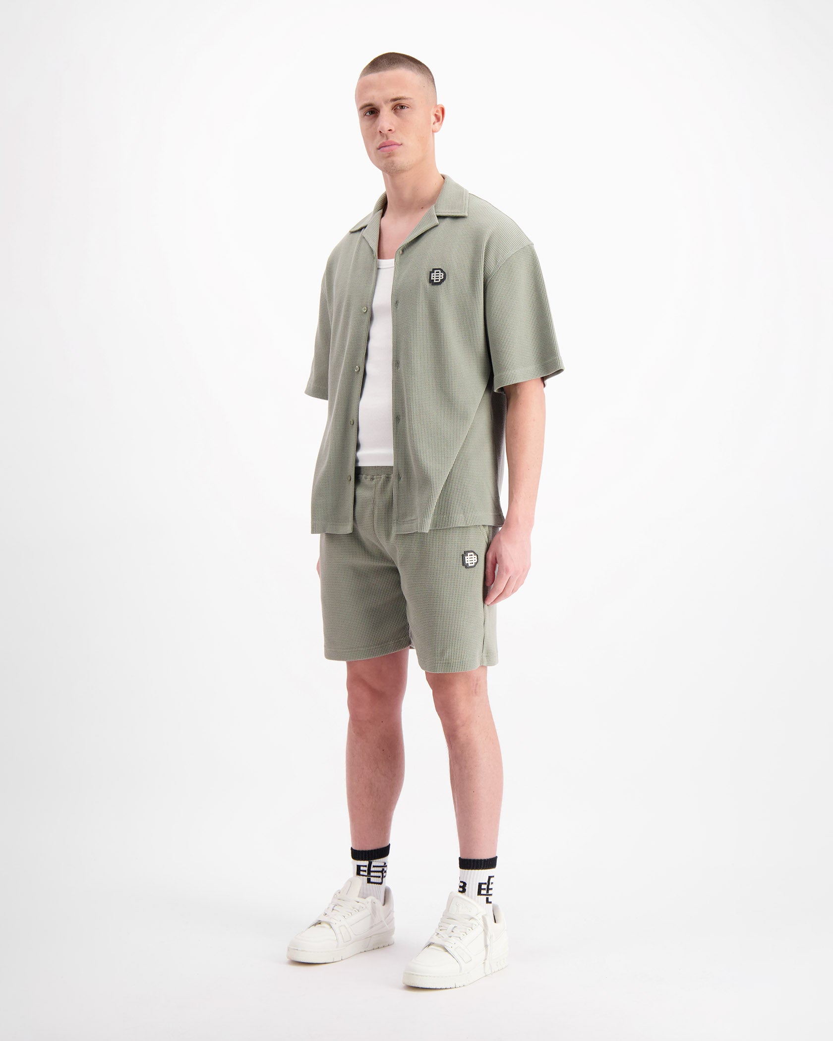 CAMISETA MONOGRAM WAFFLE | Verde