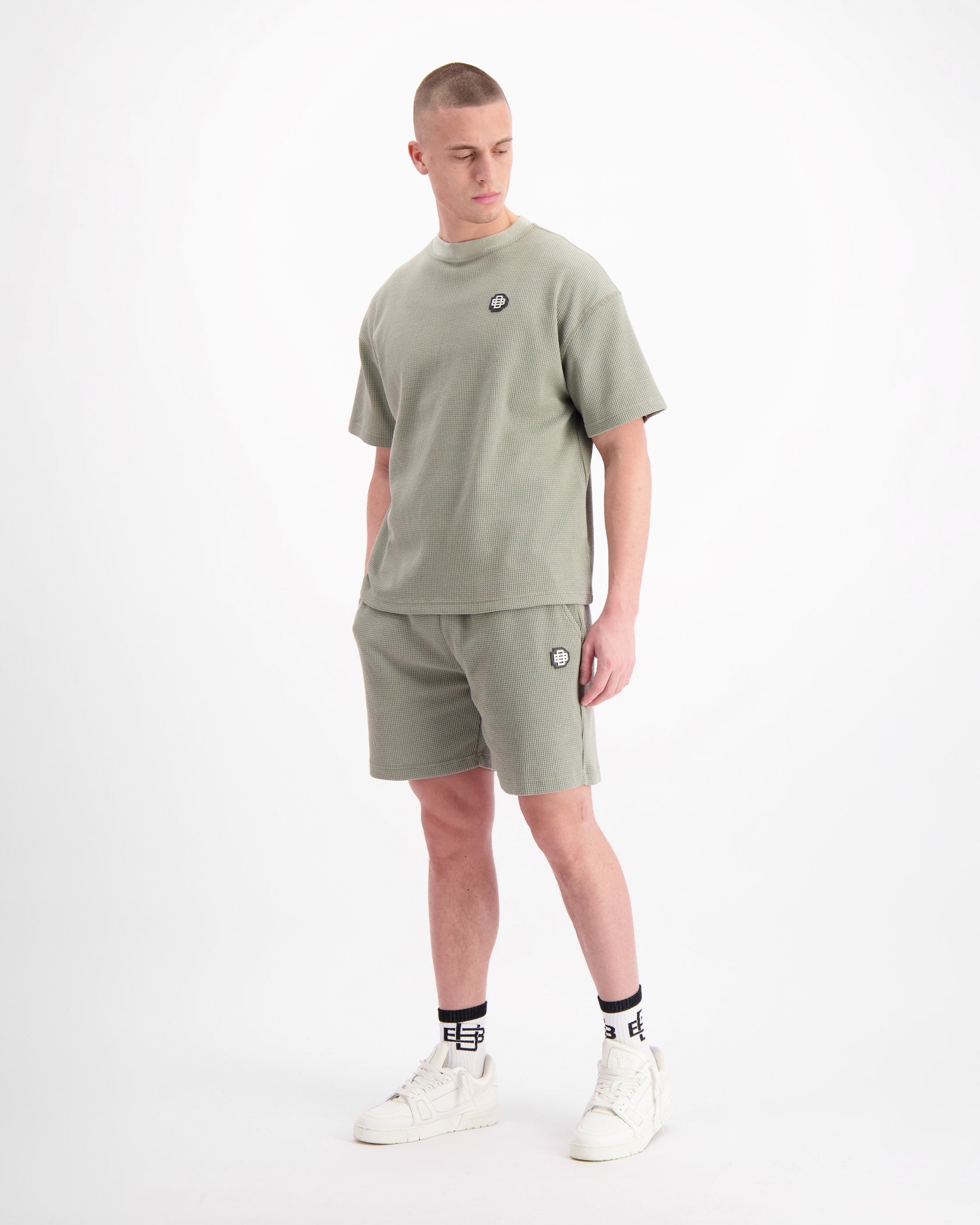 MONOGRAM WAFFLE SET | Verde