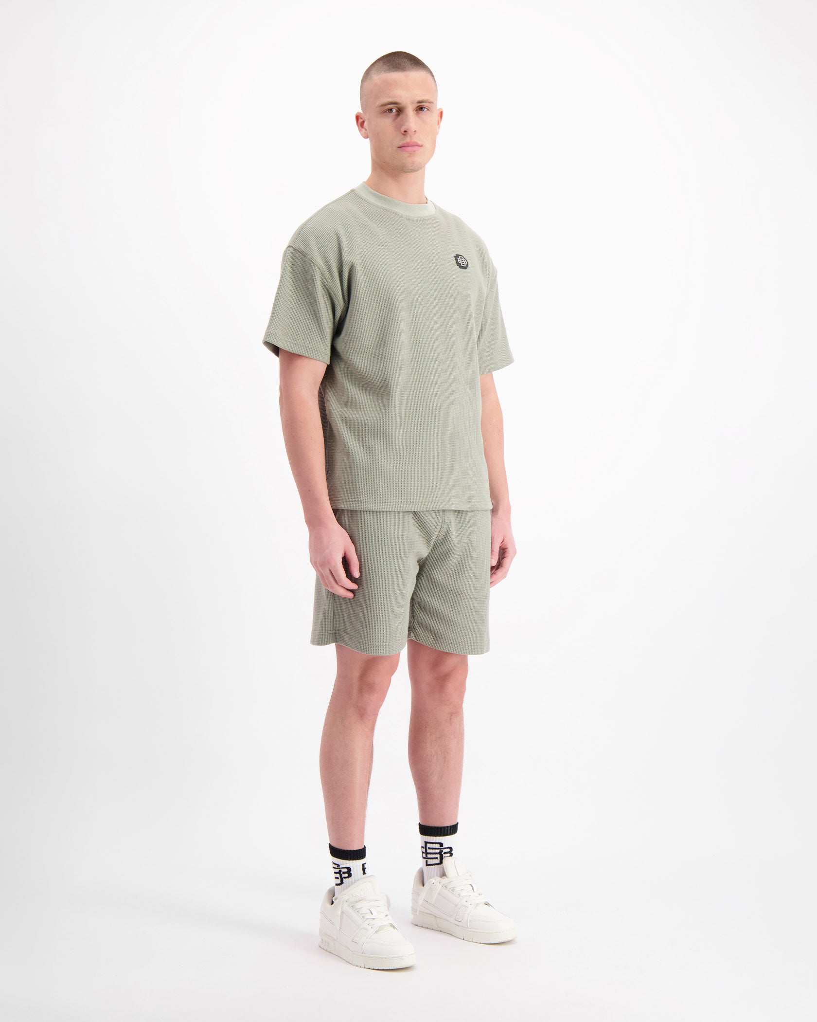 MONOGRAM WAFFLE SET | Verde