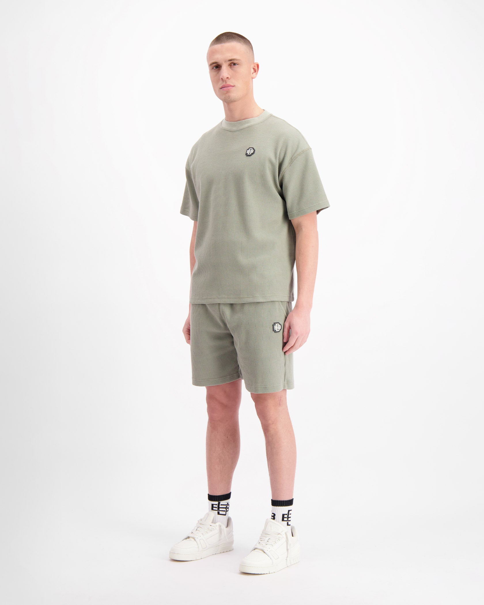 MONOGRAM WAFFLE SET | Verde