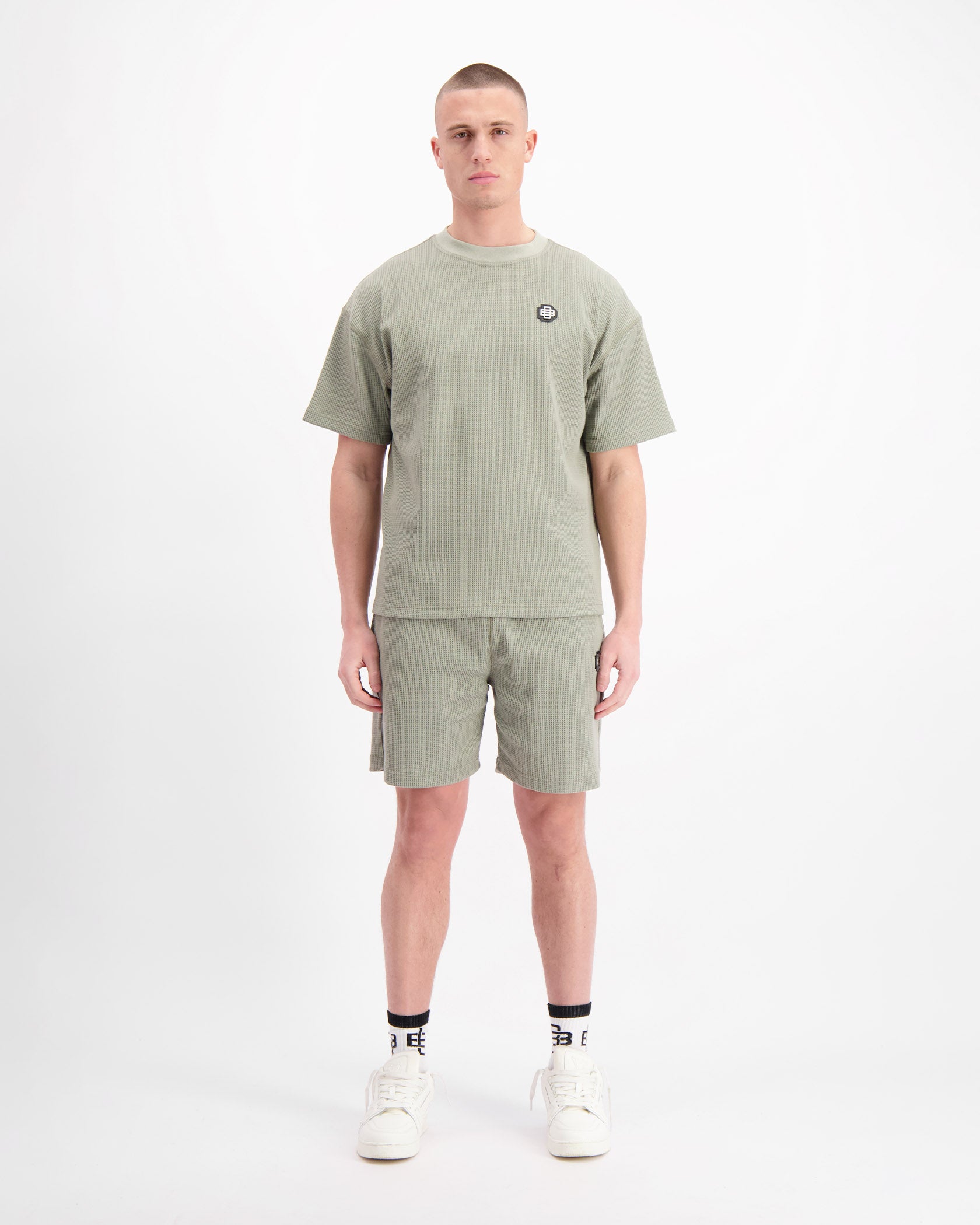 MONOGRAM WAFFLE SET | Verde