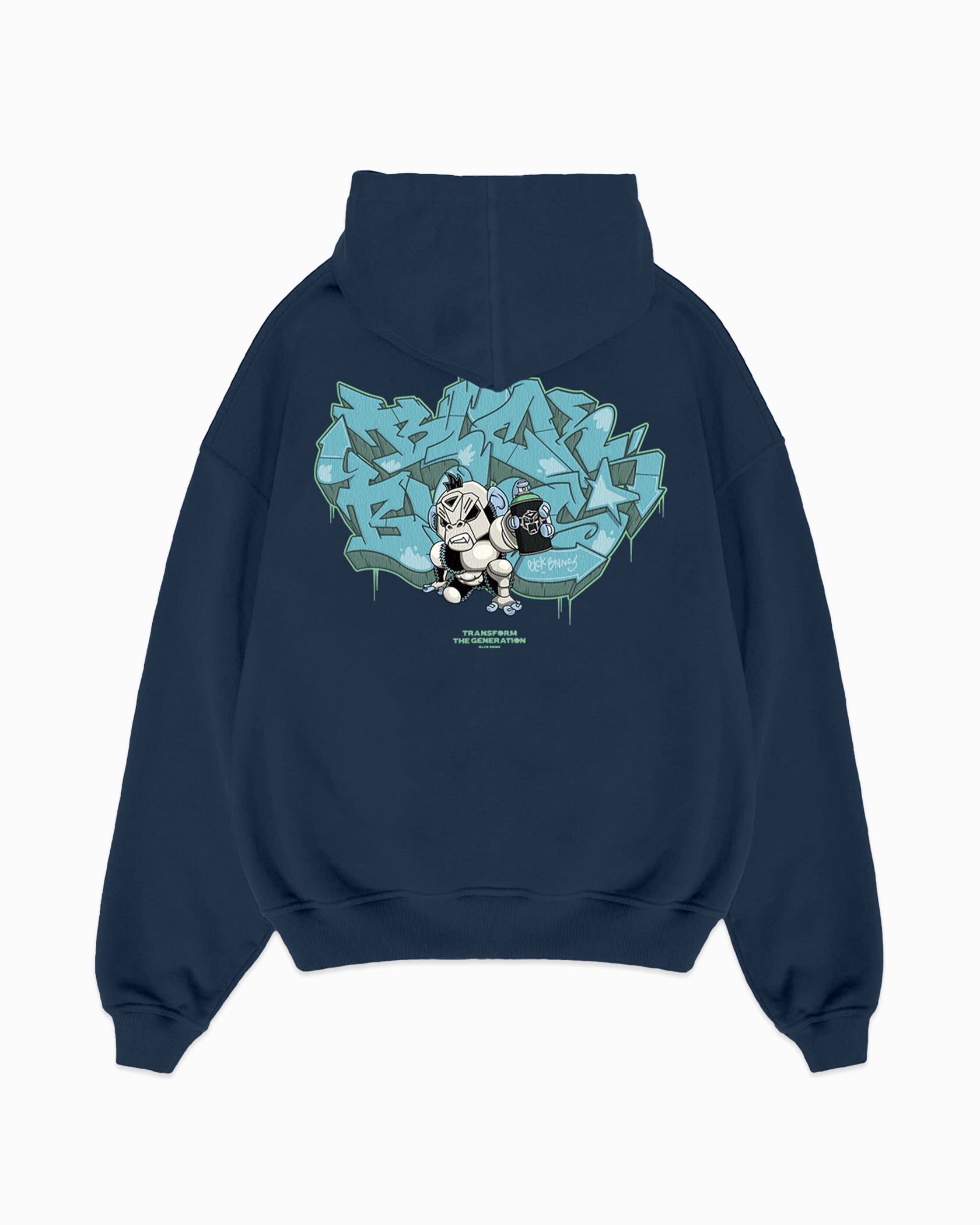 SUDADERA CON CAPUCHA PULVERIZADA PARA NIÑOS | azul marino