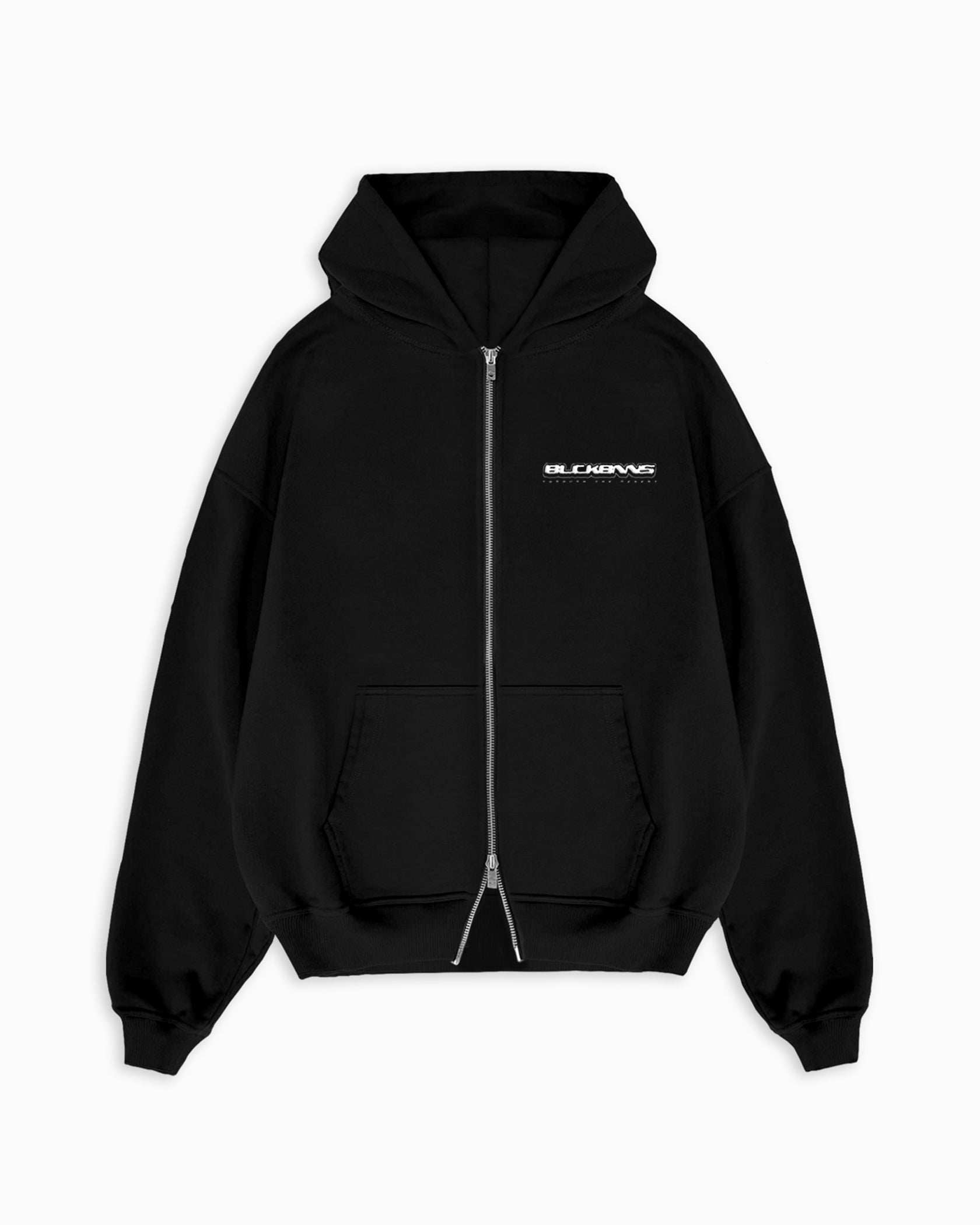 SUDADERA TTD ZIP | Negra