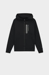 INITIAL SUDADERA CON CREMALLERA GLOW | Negra