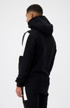 ANORAK STRIPE HOODIE | Negro