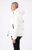 BLOCK FREEZE PUFFER JACKET | Blanco