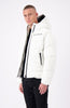 BLOCK FREEZE PUFFER JACKET | Blanco