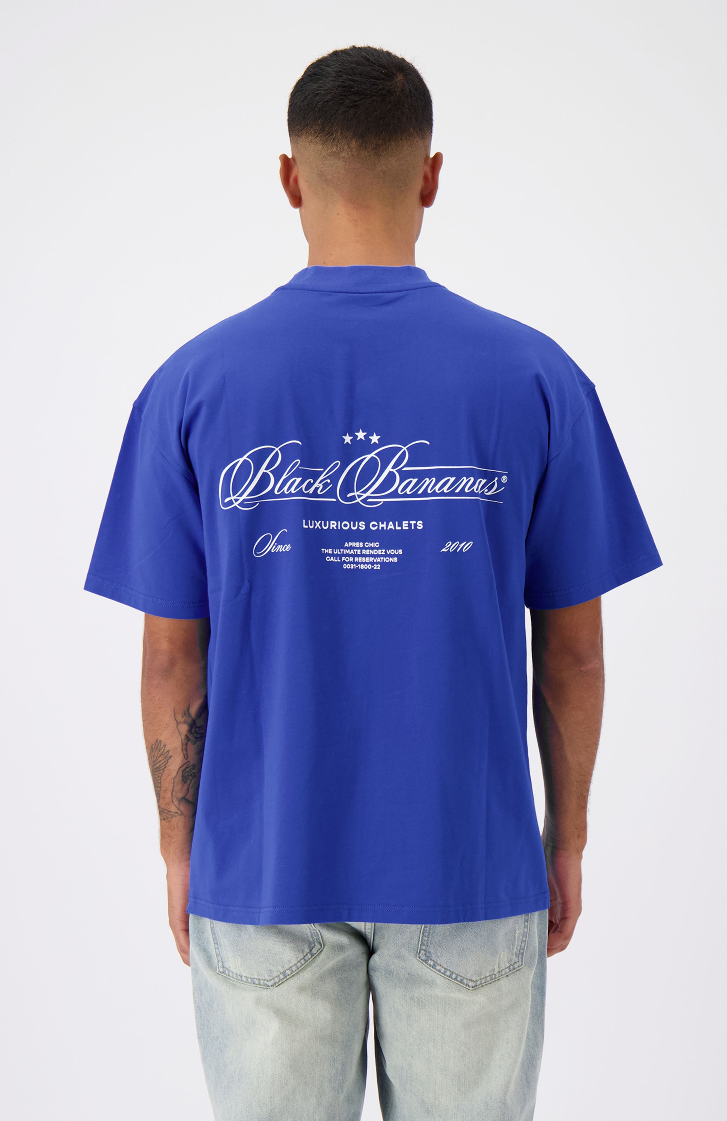 CAMISETA CALIGRAFÍA | Azul Cobalto