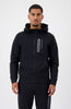 INITIAL SUDADERA CON CREMALLERA GLOW | Negra