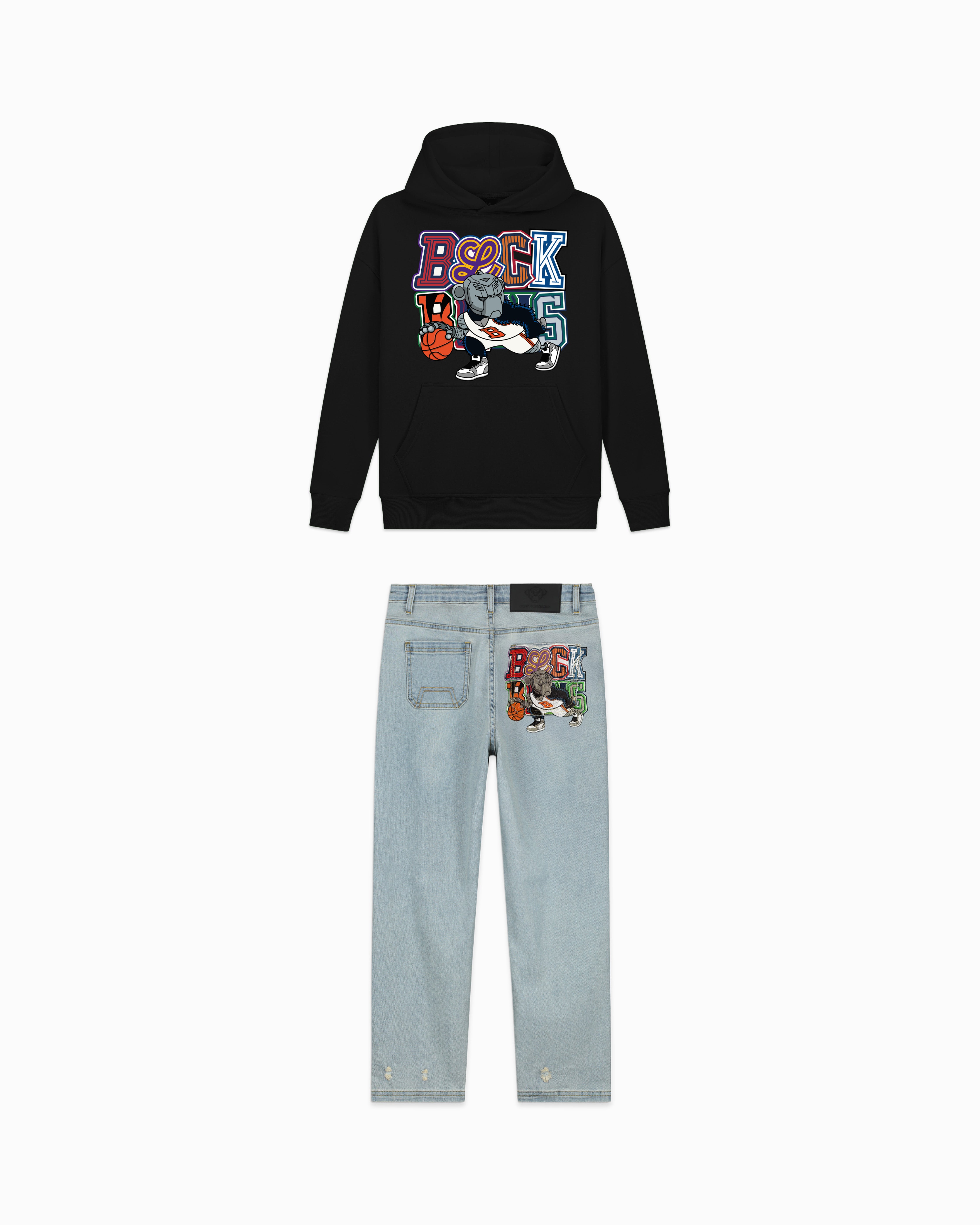 CONJUNTO SUDADERA REGATE | NEGRO