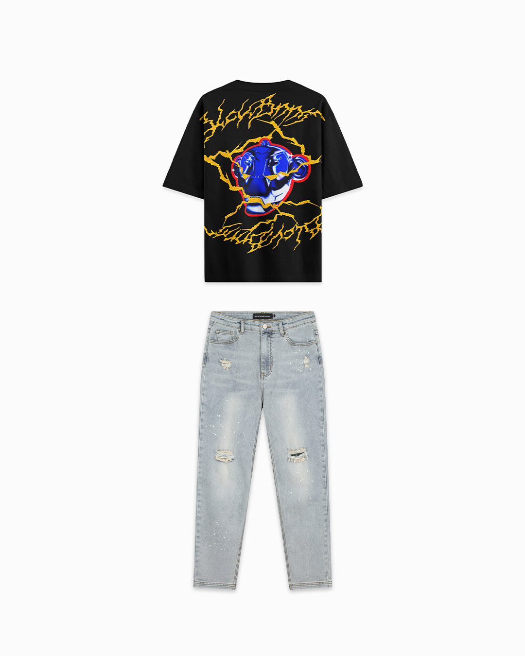 CONJUNTO CAMISETA ELECTRO | NEGRA