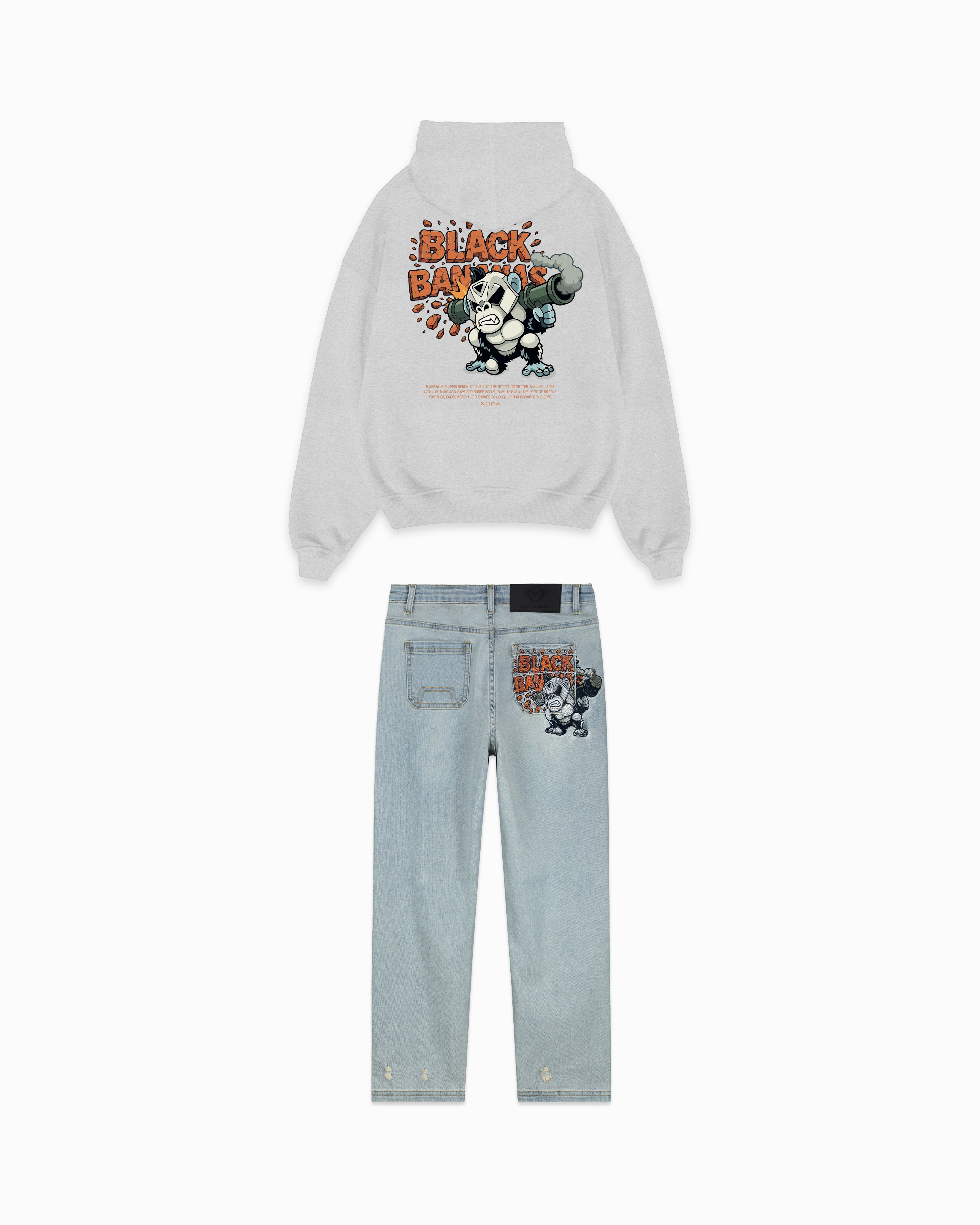 JUEGO DE SUDADERAS KIDS EXPLODE | MELANGE gris