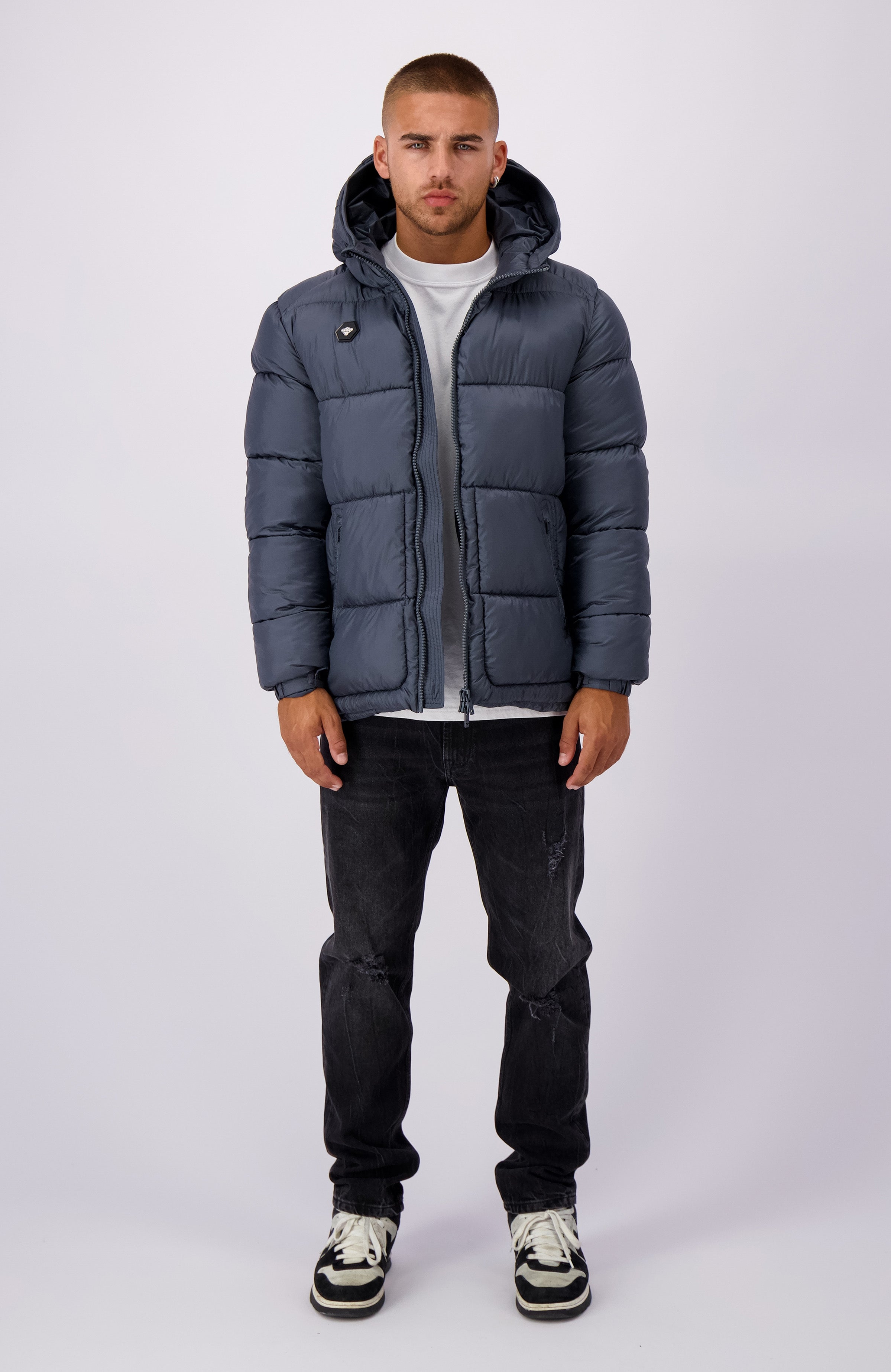 GHOST PUFFER JACKET | gris