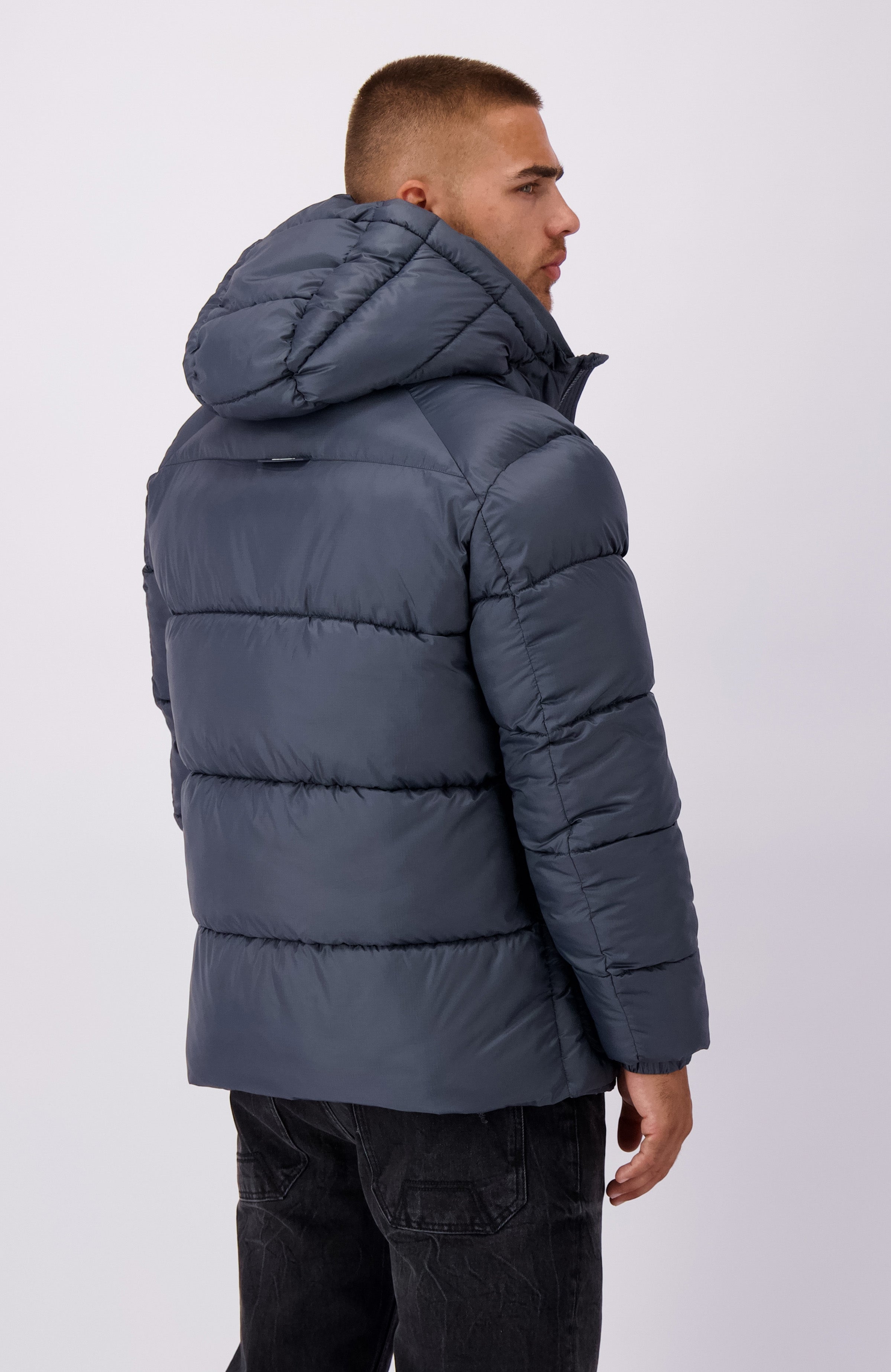 GHOST PUFFER JACKET | gris