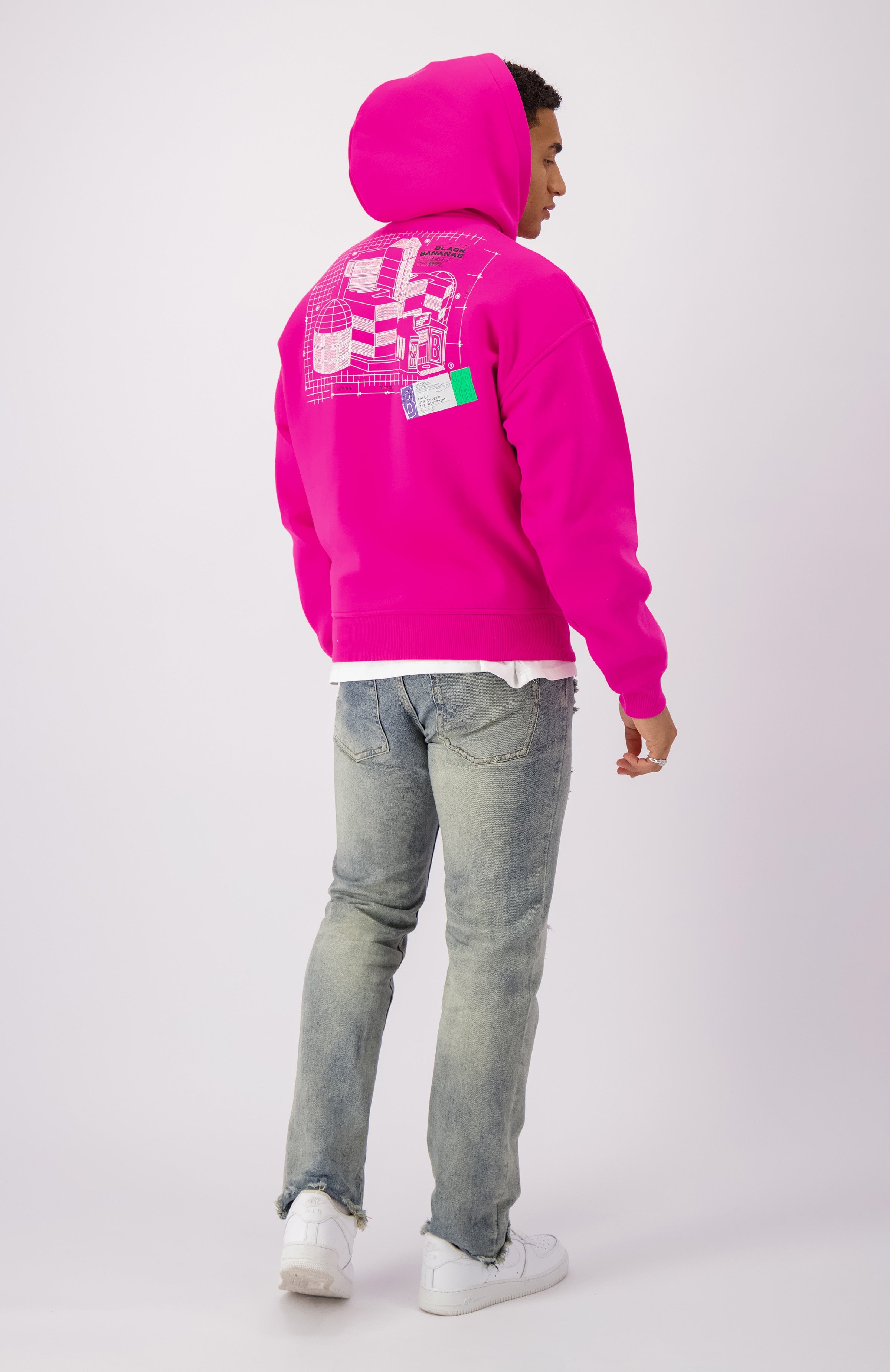 BLUEPRINT HOODY | Rosa