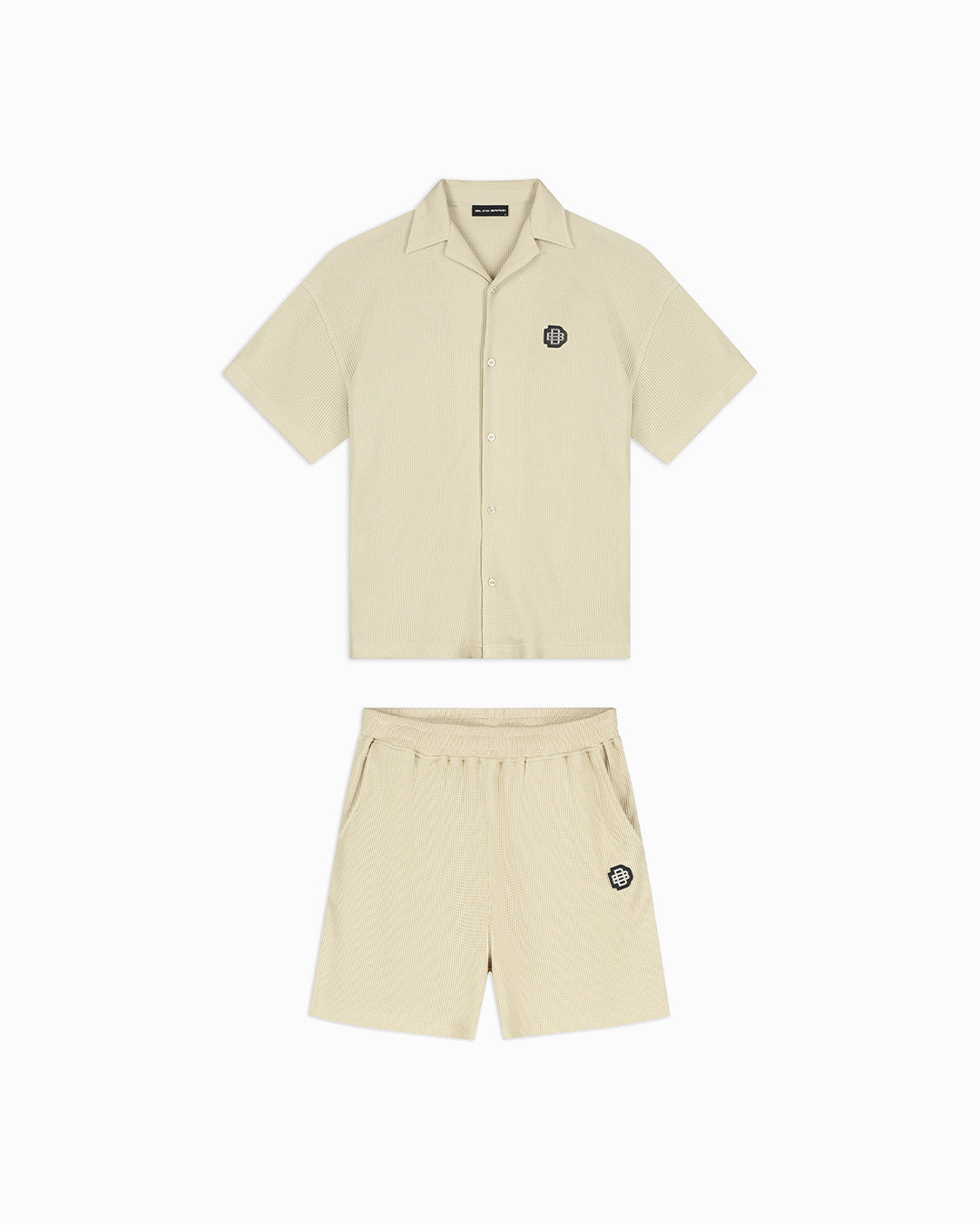 CAMISETA MONOGRAM WAFFLE | Beige