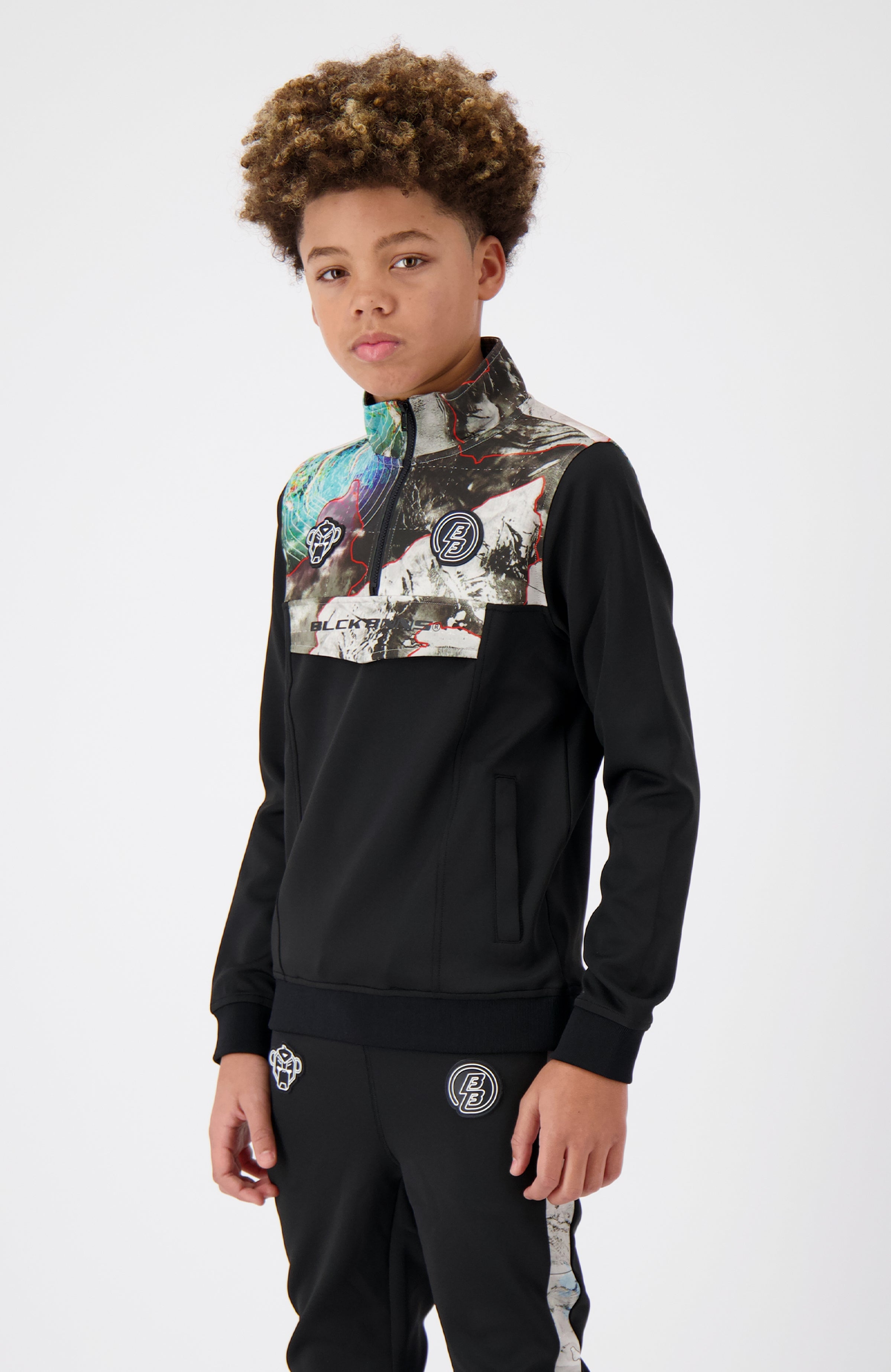 JR. SATELITE Sudadera | Negro