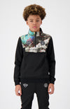 JR. SATELITE Sudadera | Negro