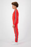 JR. TAPED ANORAK TRACKSUIT | Rojo Neón