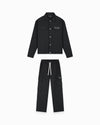 CONJUNTO TWILL RIPPED | Negro