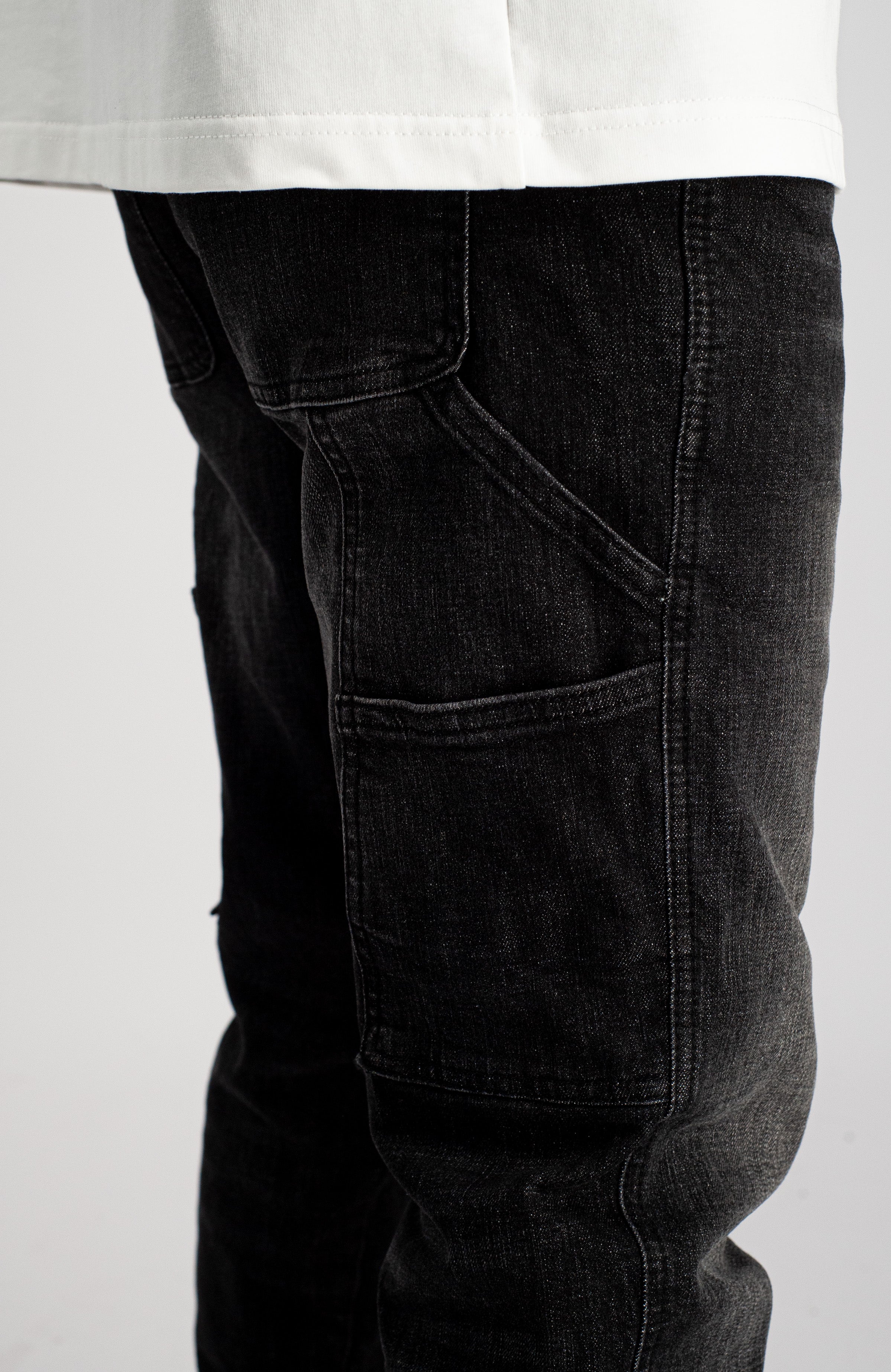 V2 WORKER DENIM | Negro