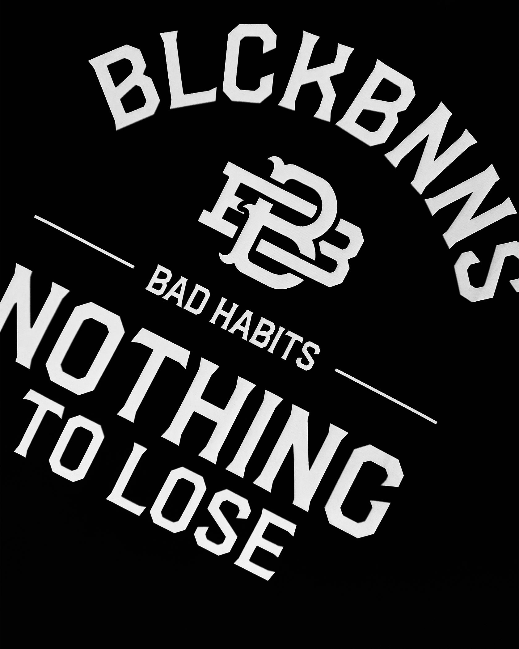 CAMISETA BAD HABITS | Negra