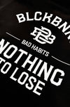 BAD HABITS SUDADERA CON CREMALLERA | Negra